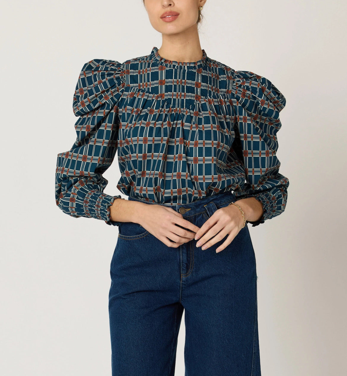 The Irina Blouse - Santo Stripe