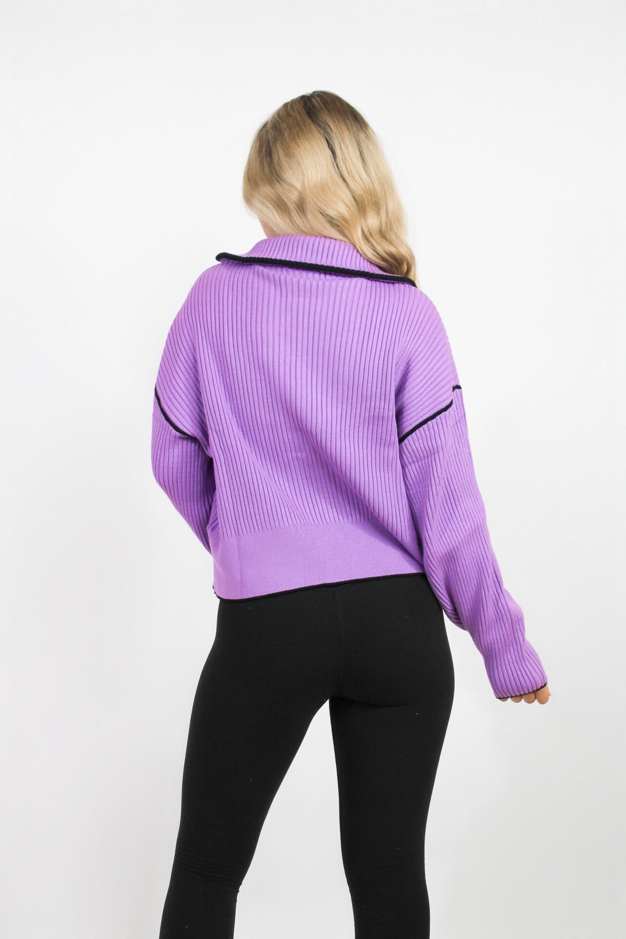 Carmen Rib Knit Zip Through