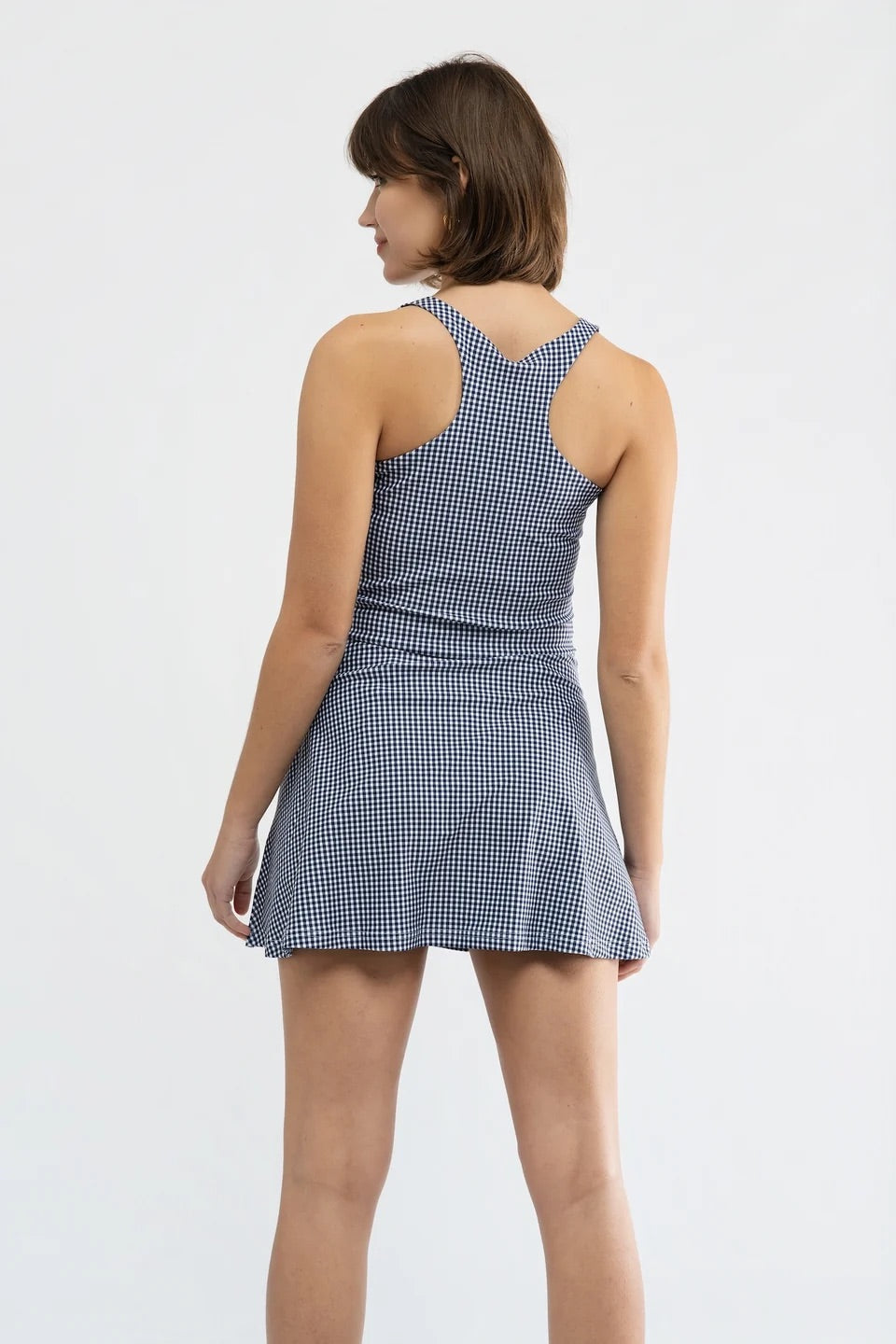Campbell Dress - Navy Gingham