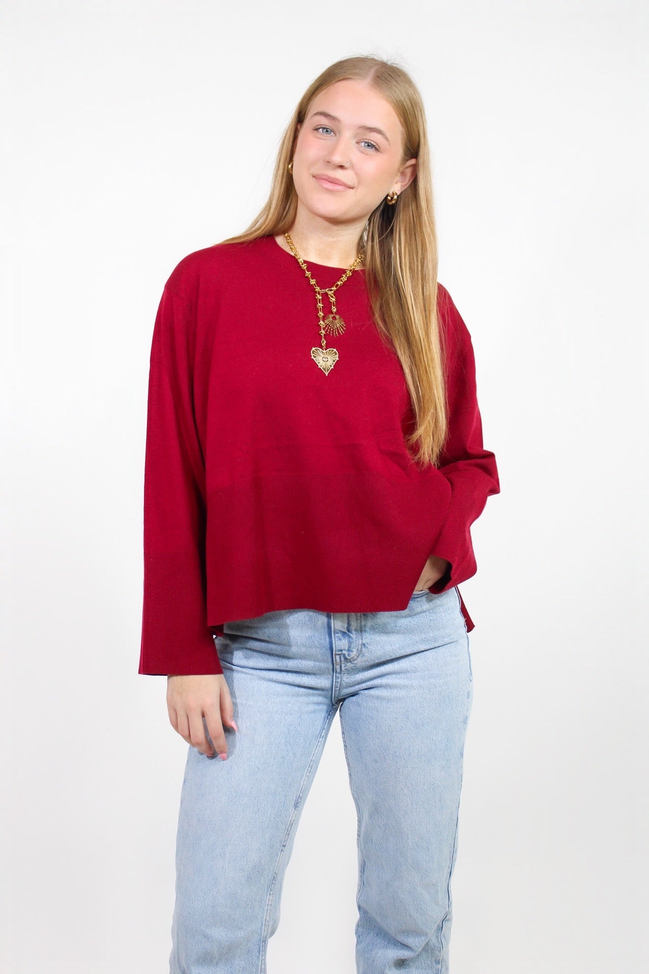 Red Velvet Sweater