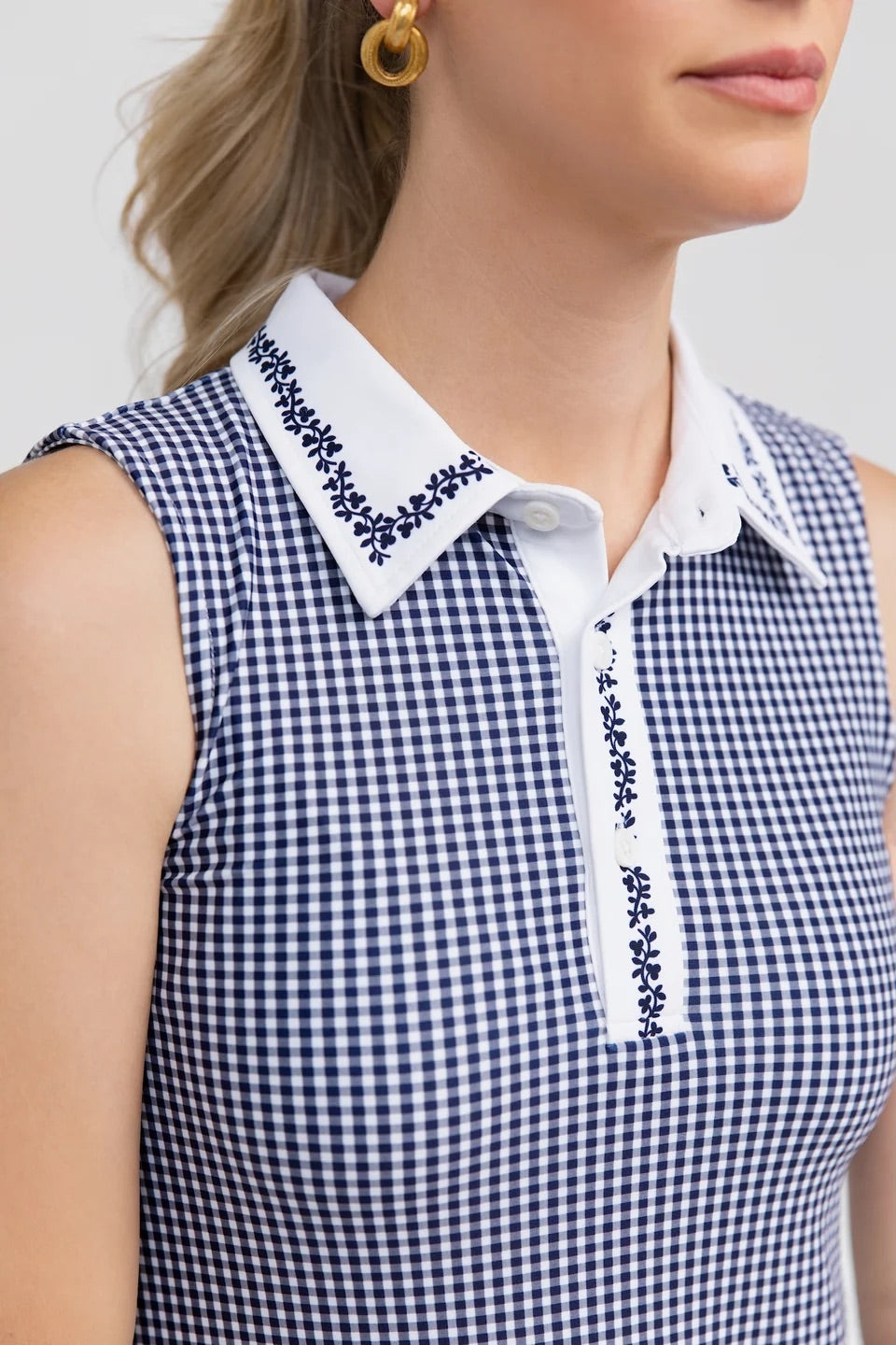 The Gracie Dress - Navy Gingham