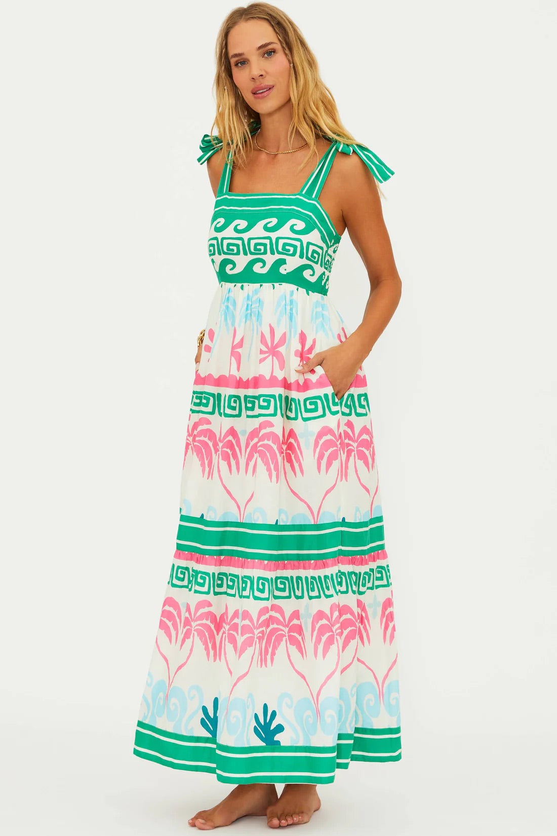 Cami Dress Tropical Palm