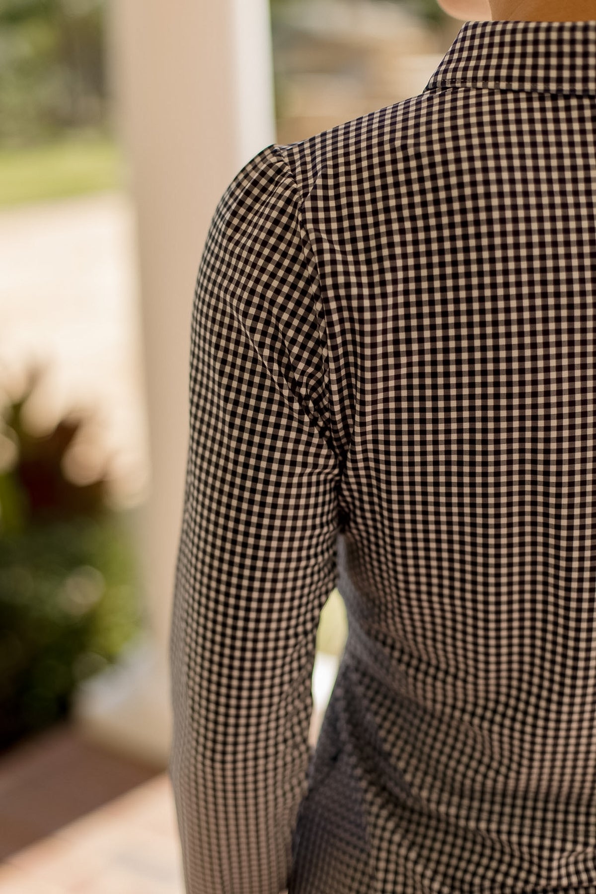 The Jean Polo - Navy Gingham