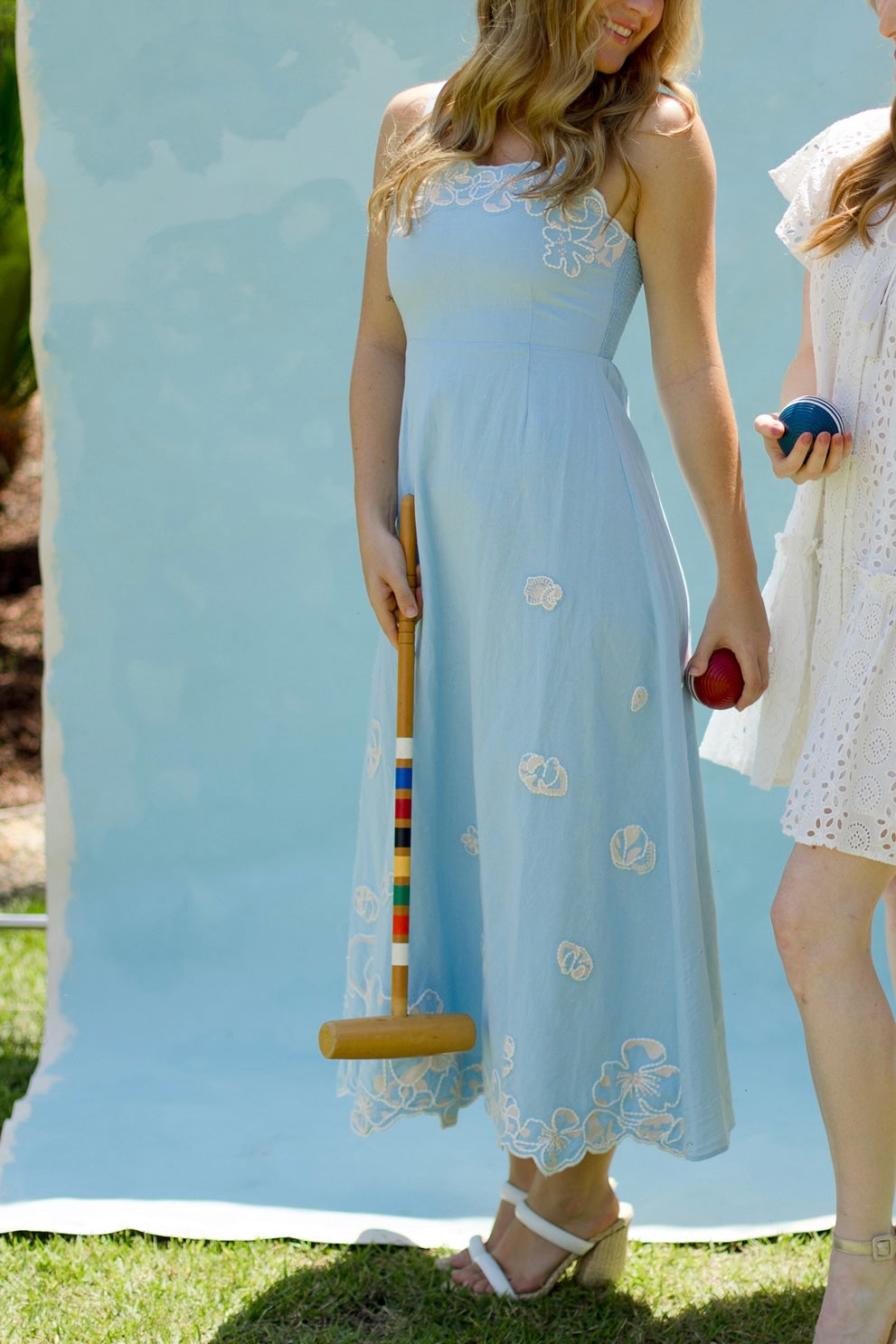 Marceline Midi Dress - Glacier Lake