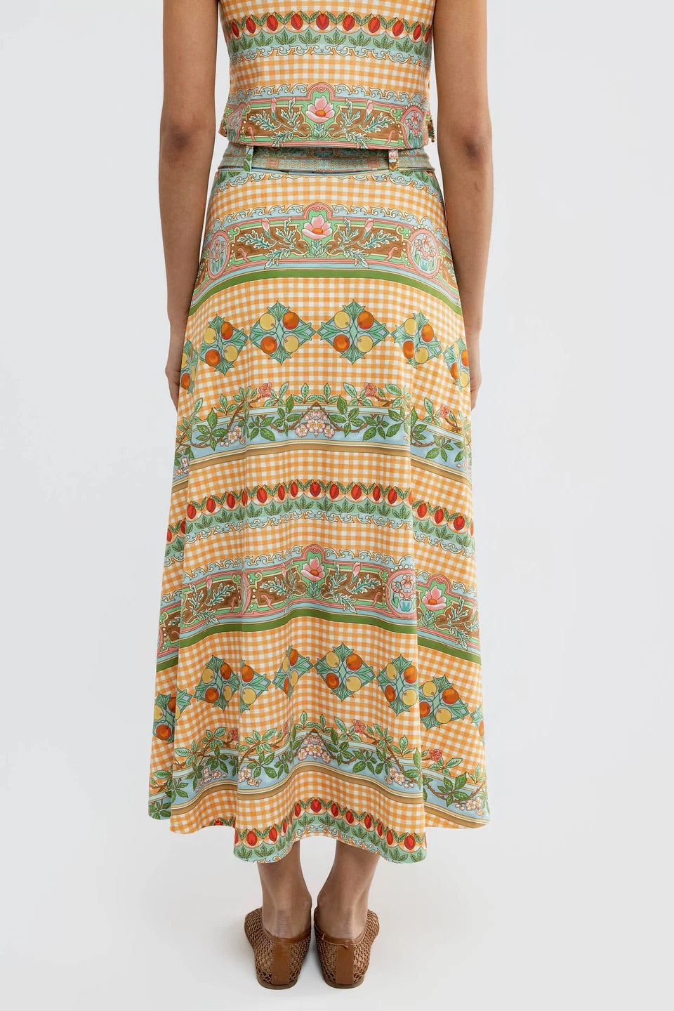 Bennett Skirt - Garden Gingham