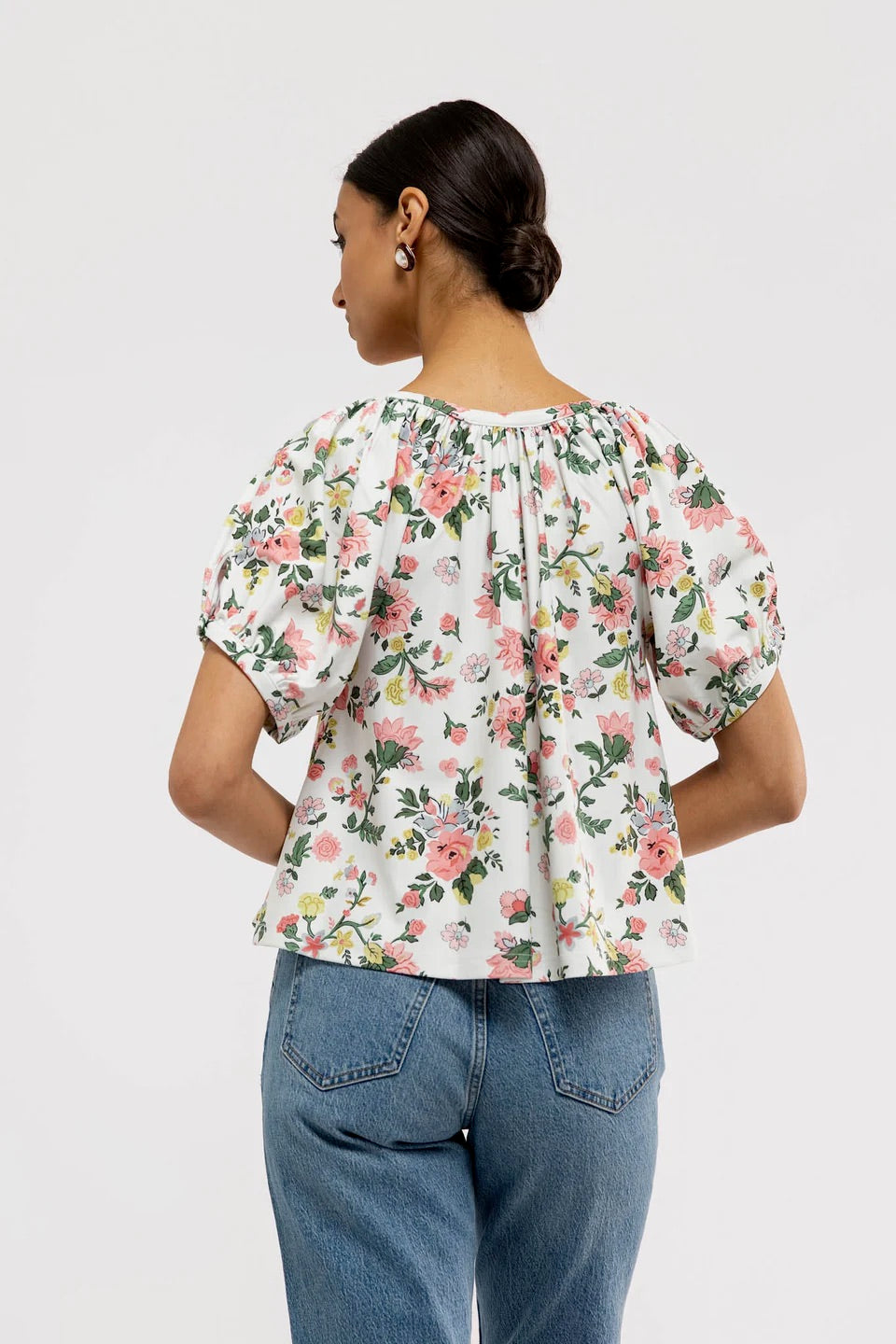 Imogen Top - Chantilly Garden