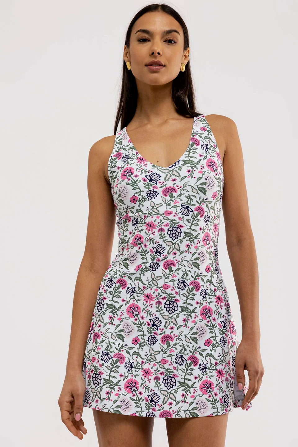 Campbell Dress - Perennial Play Pink