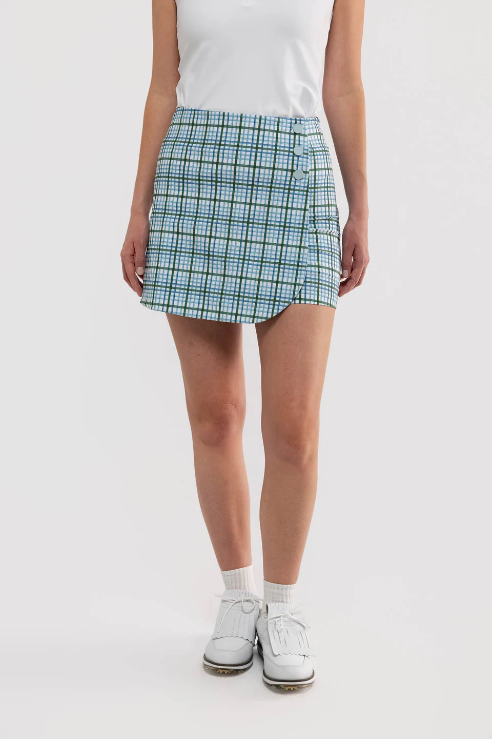 The Lainie Skort  - Meadow Plaid