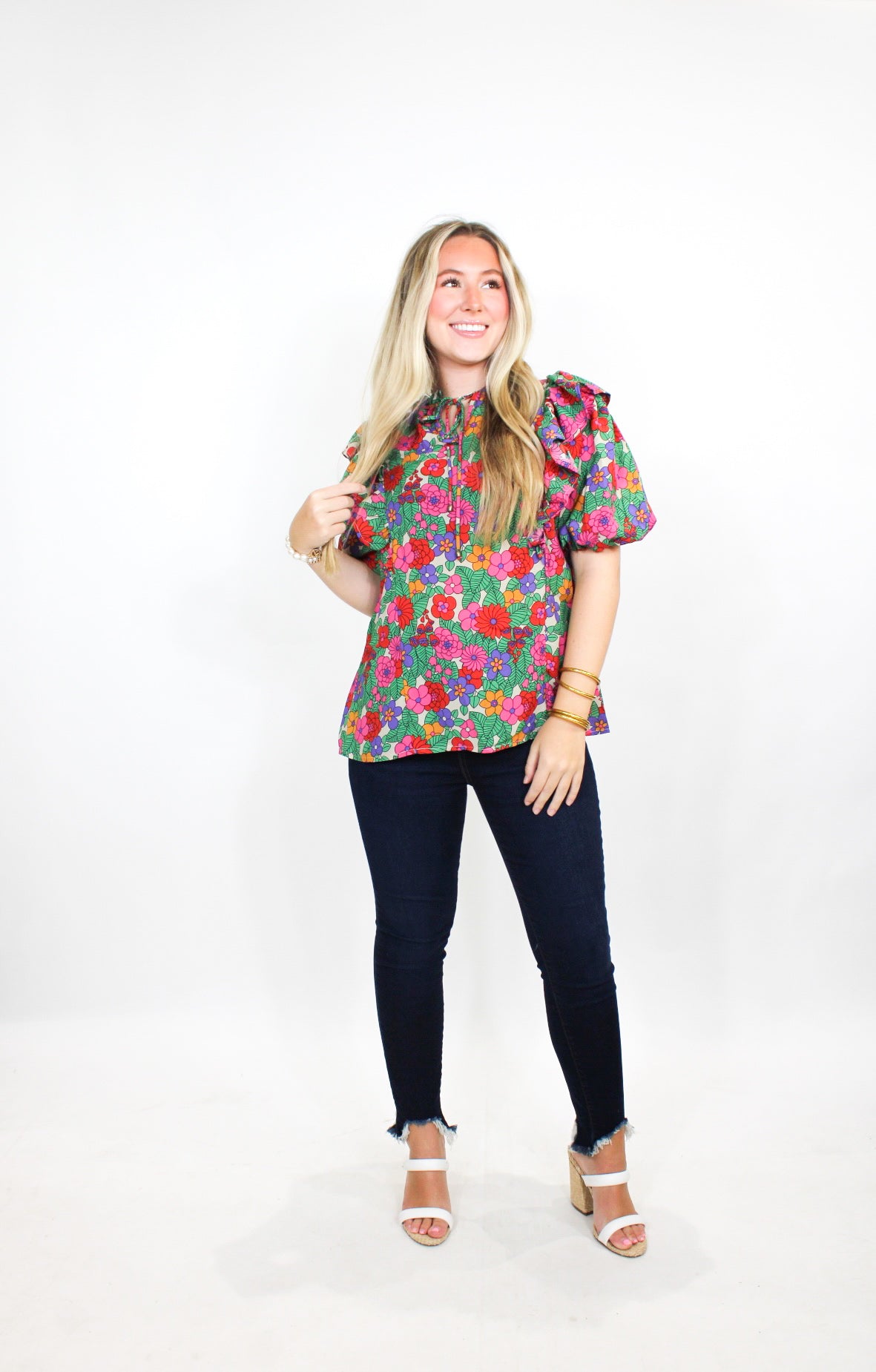 Fall Time Florals Blouse