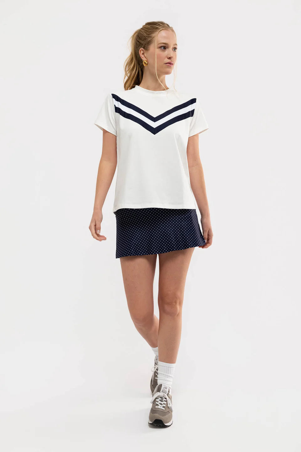 Bodie Tee - White/Navy