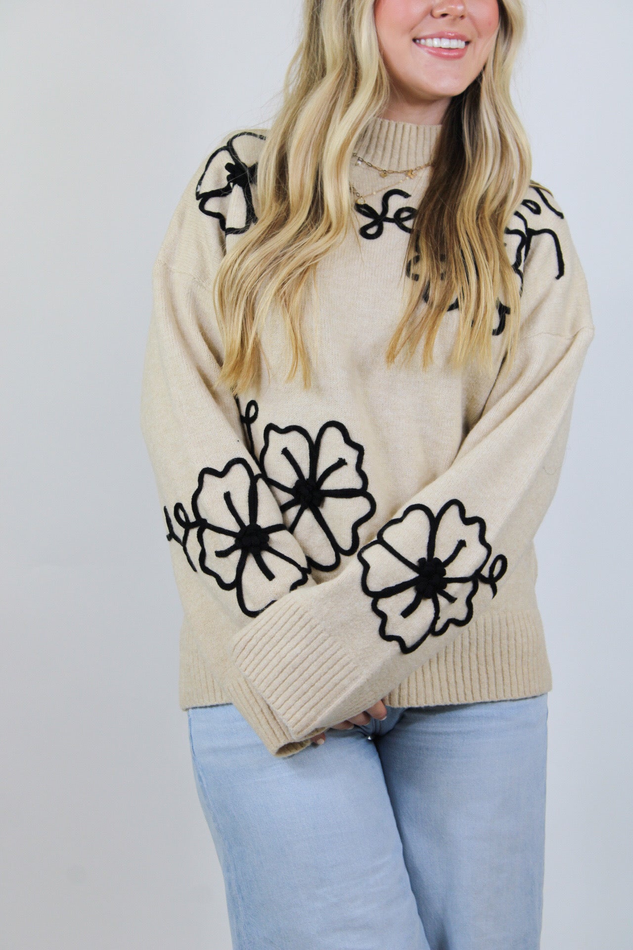 Chilly Floral Sweater