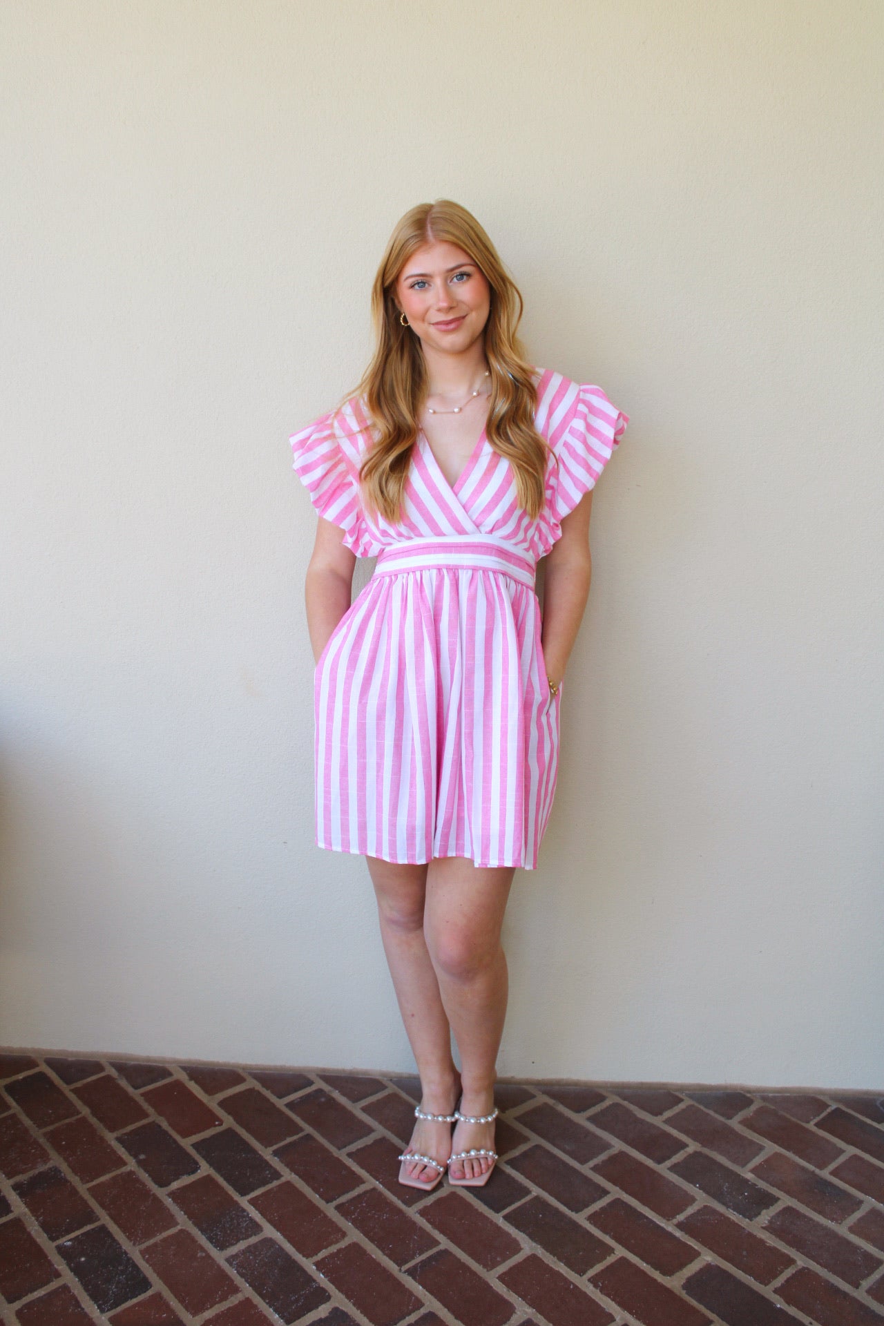 Pink Striped Dress