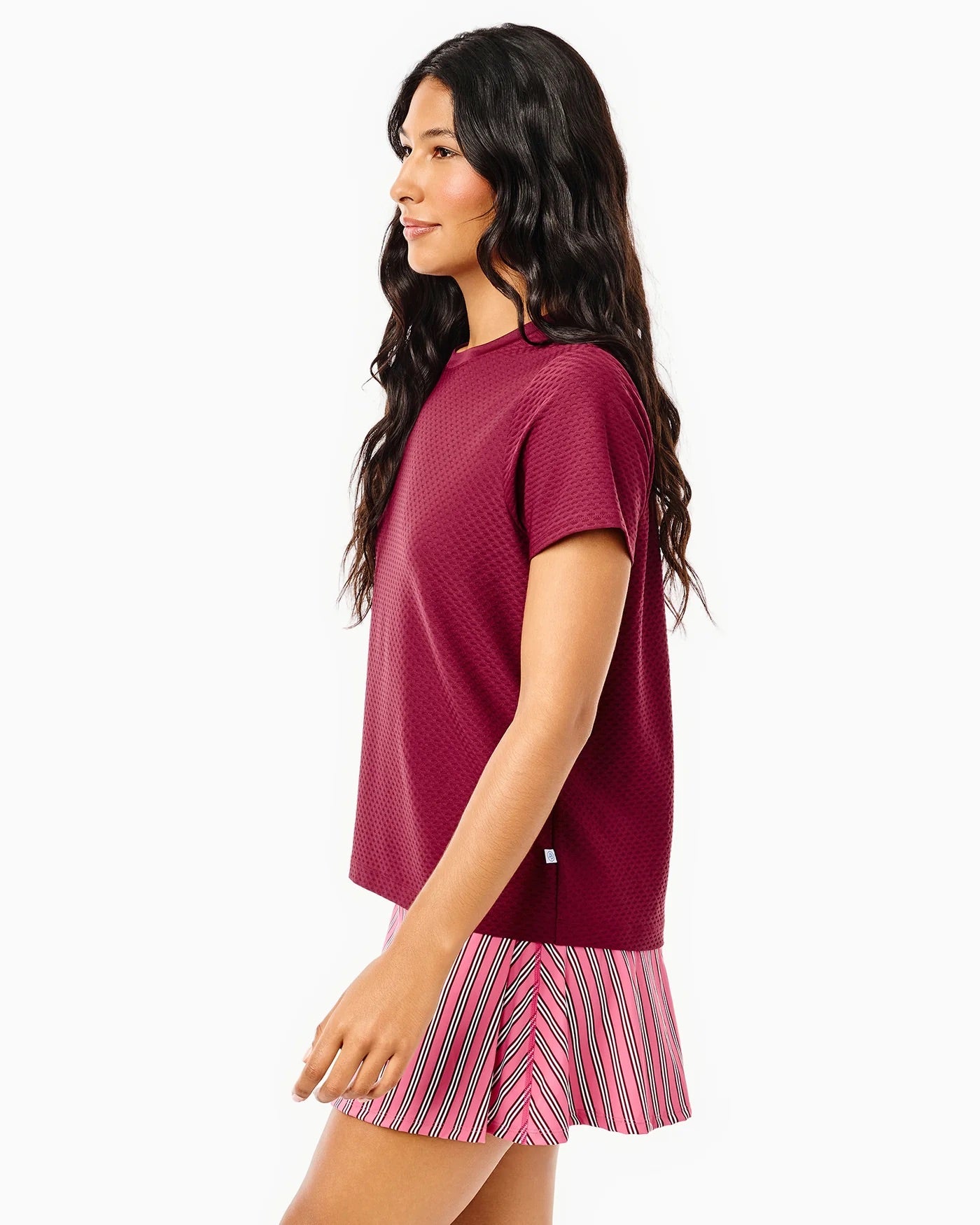Walnut Short Sleeve Top - Lacquer