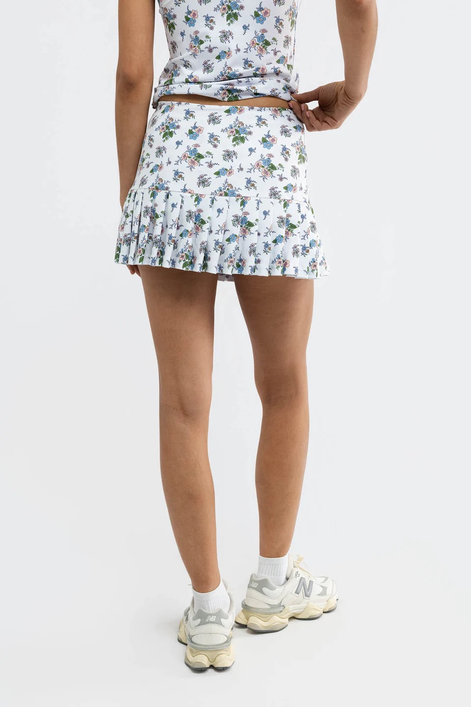 Smith & Quinn Ruth Summer Air Bloom skort featuring lightweight fabric and floral pattern suited for warm weather.