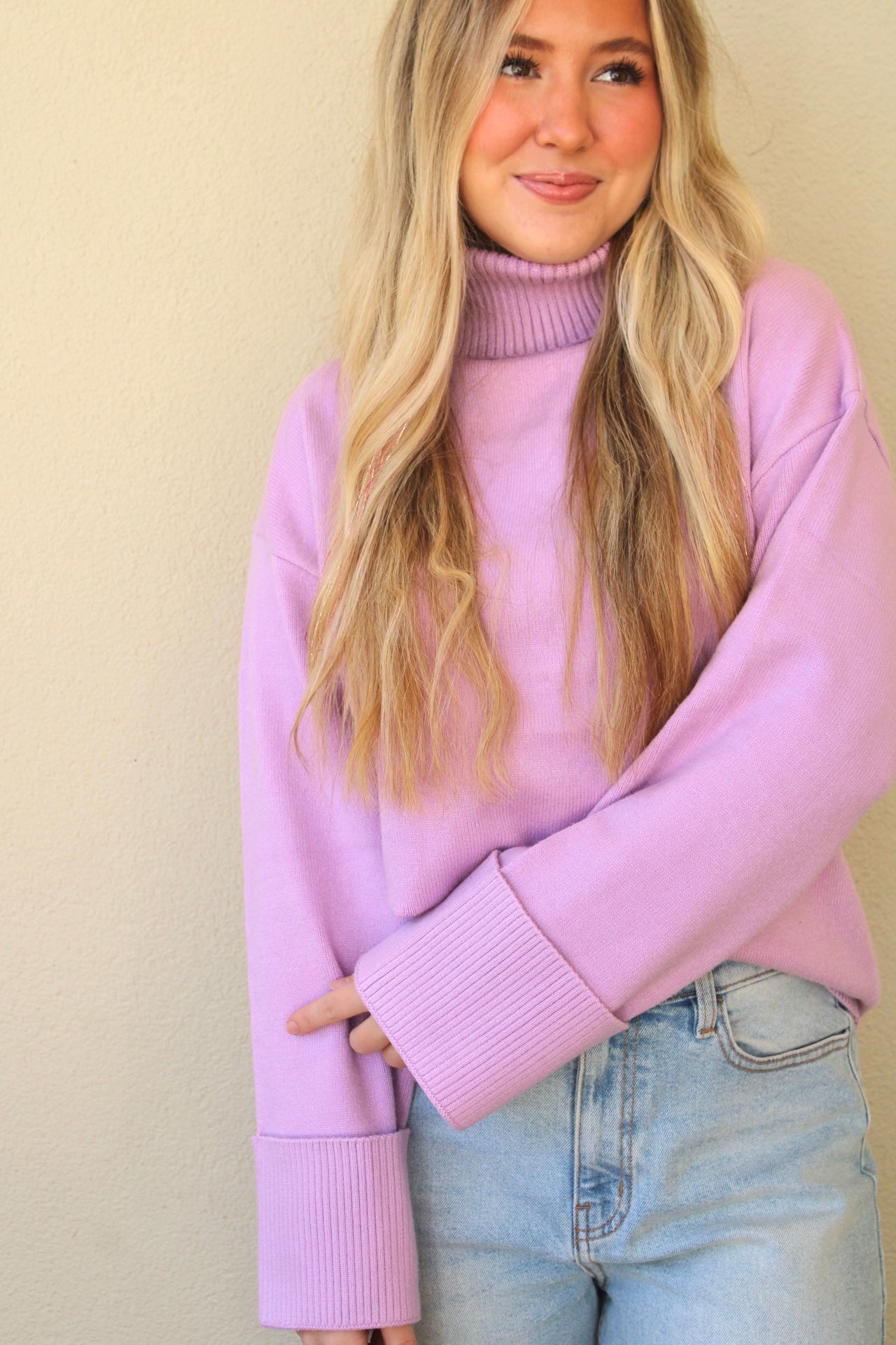 Lilac Smoke Turtleneck