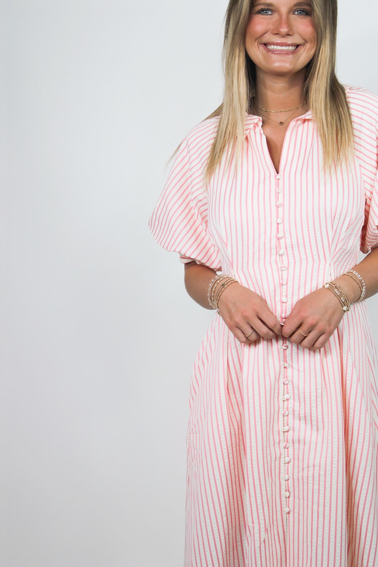 Just Peachy Stripe Maxi