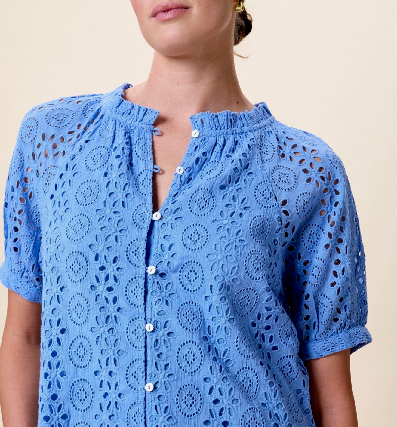 Kate Blouse - Blue Bonnet