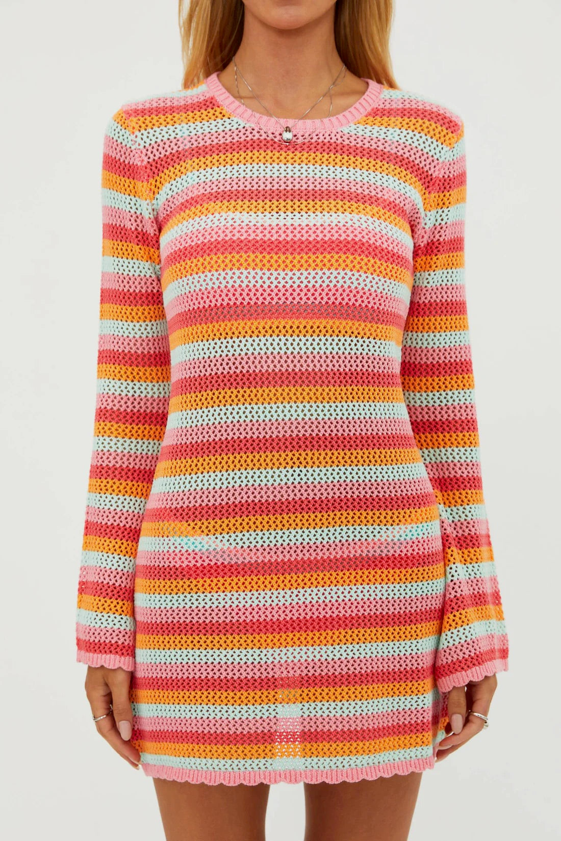 Libbi Dress - Guava Jelly Crochet