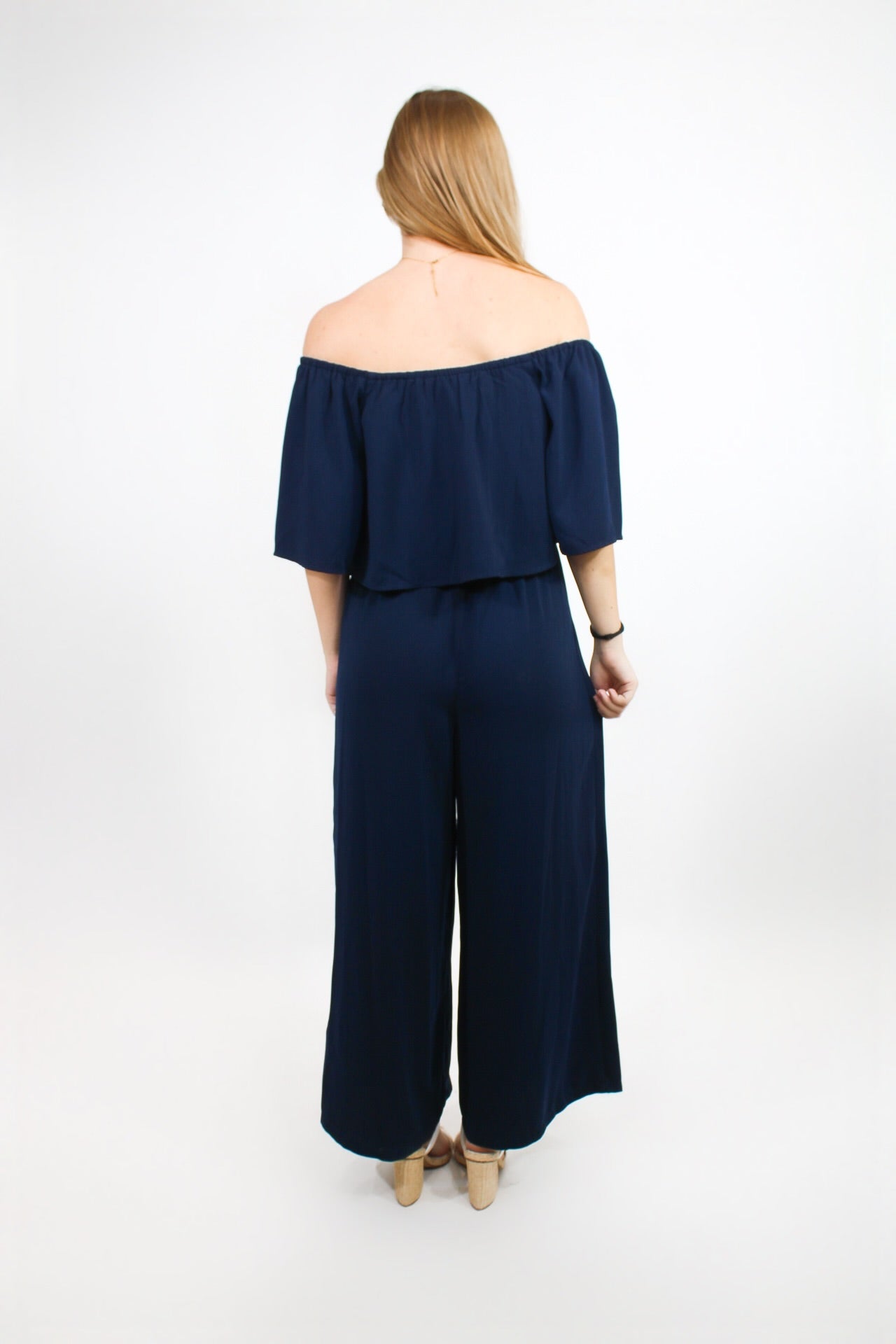 Zaffre Off the Shoulder Jumpsuit