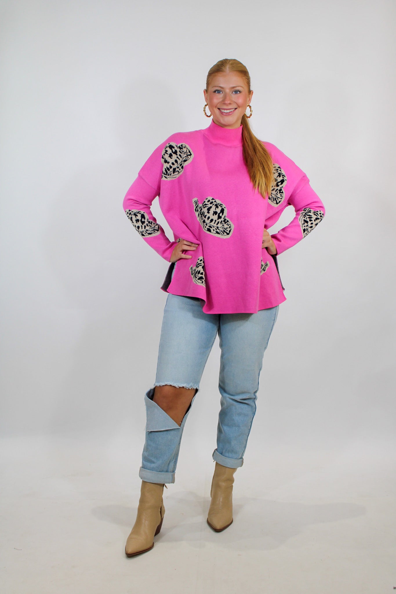 Pink Cowgirl Sweater