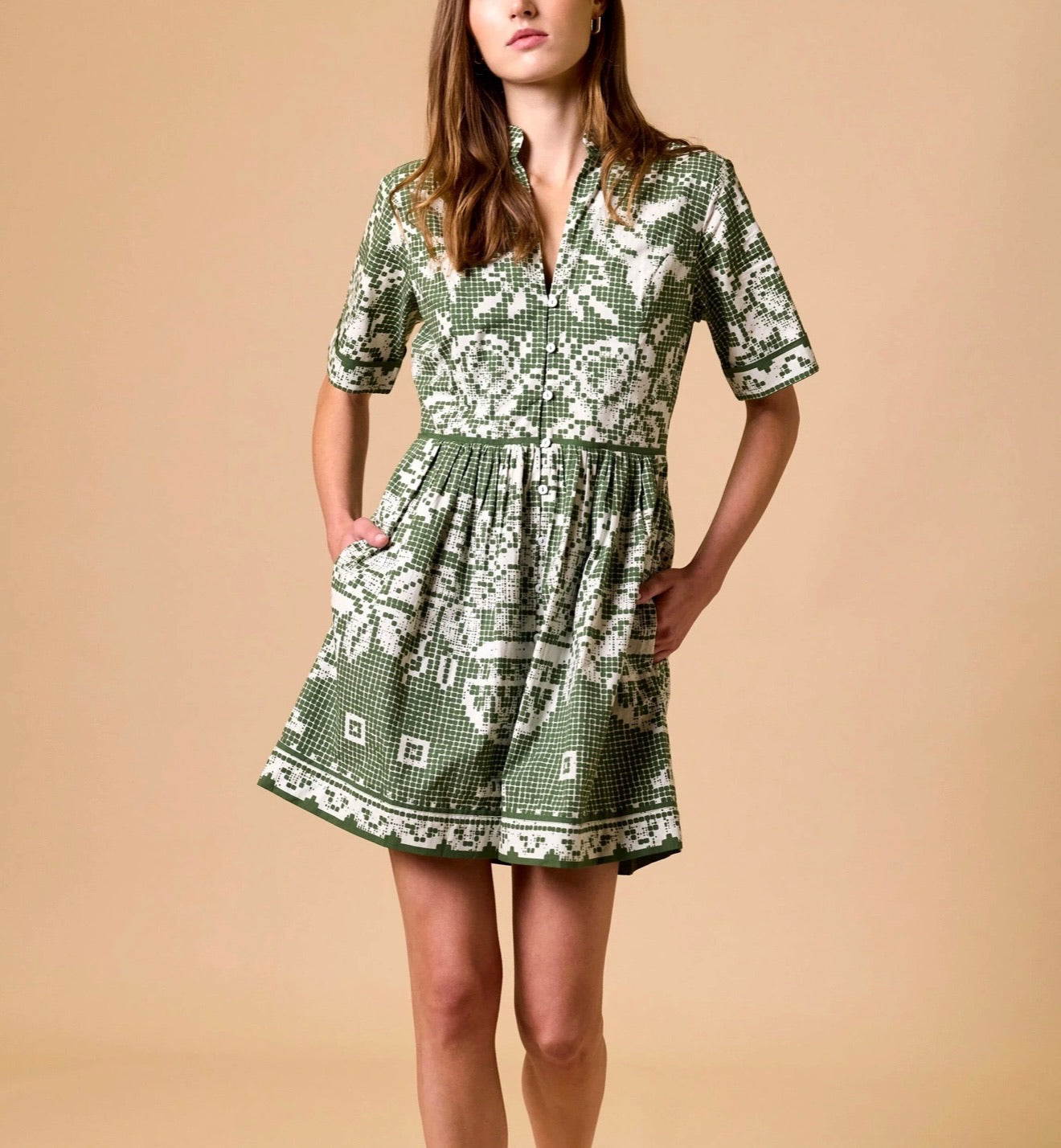 Starling Mini Dress - Verdant Flight