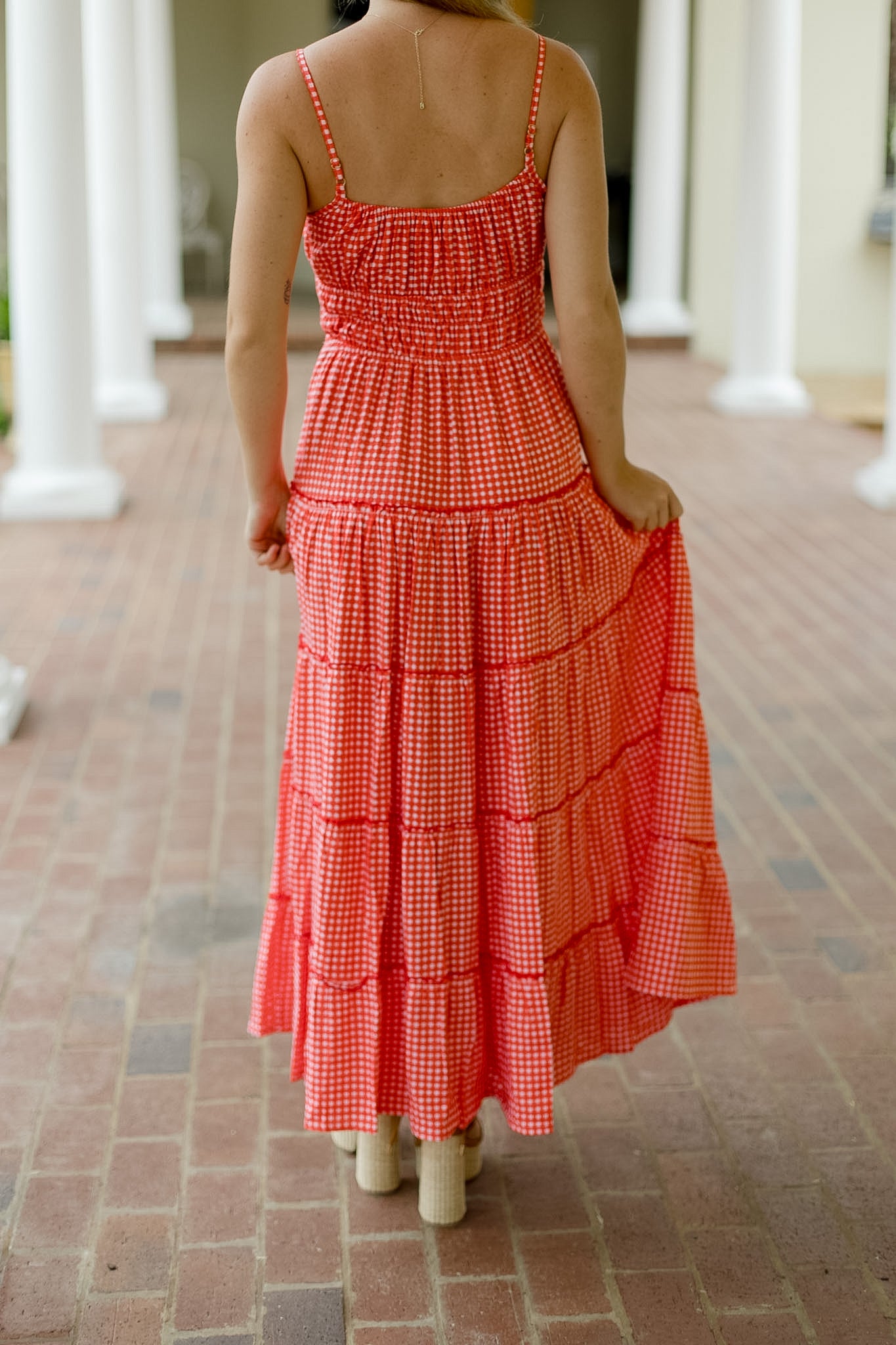 Alex Maxi Dress - Gingham Corsa