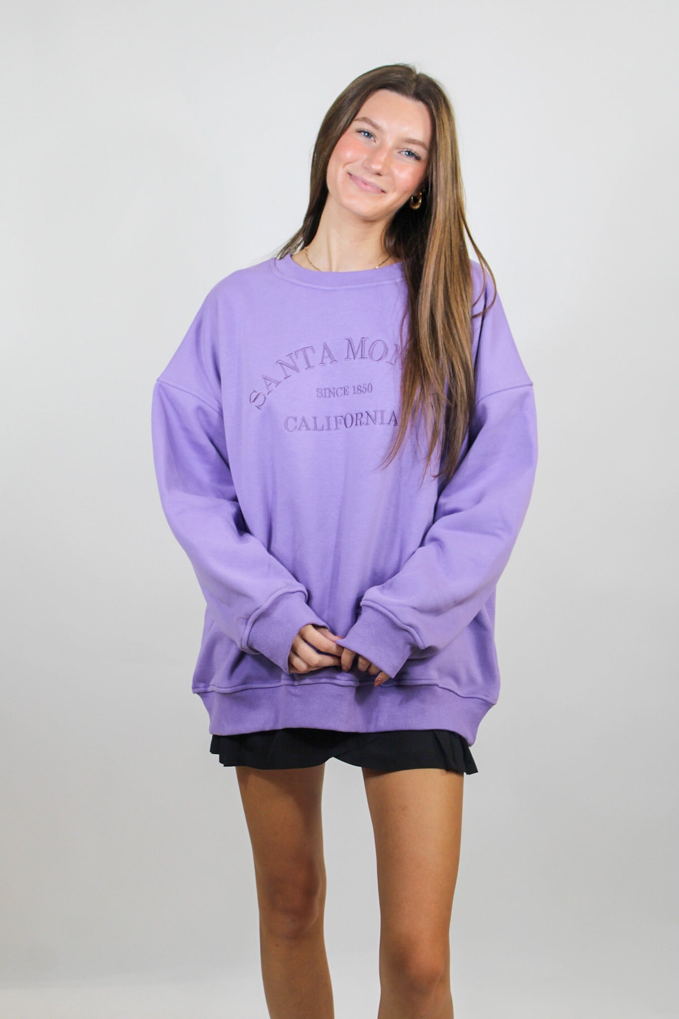 Purple Santa Monica Crewneck