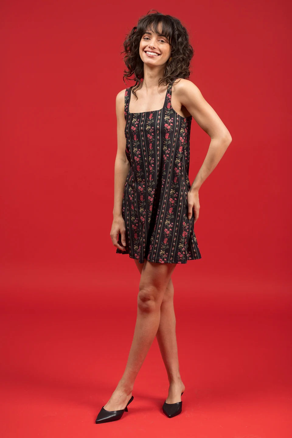 The Carol Dress - Onyx Garden Roxy Sub