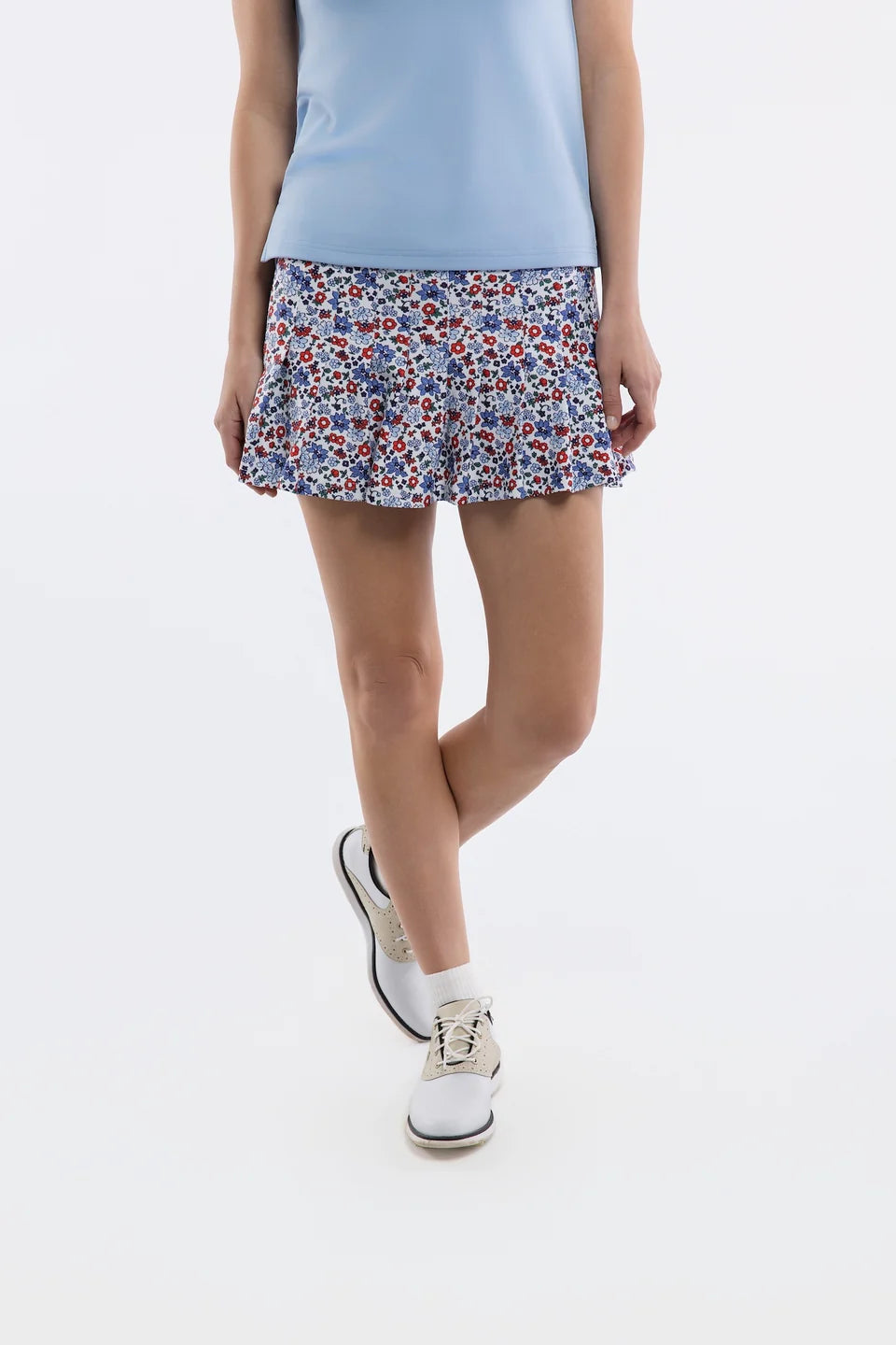 The Grey Skort - Dune Floral