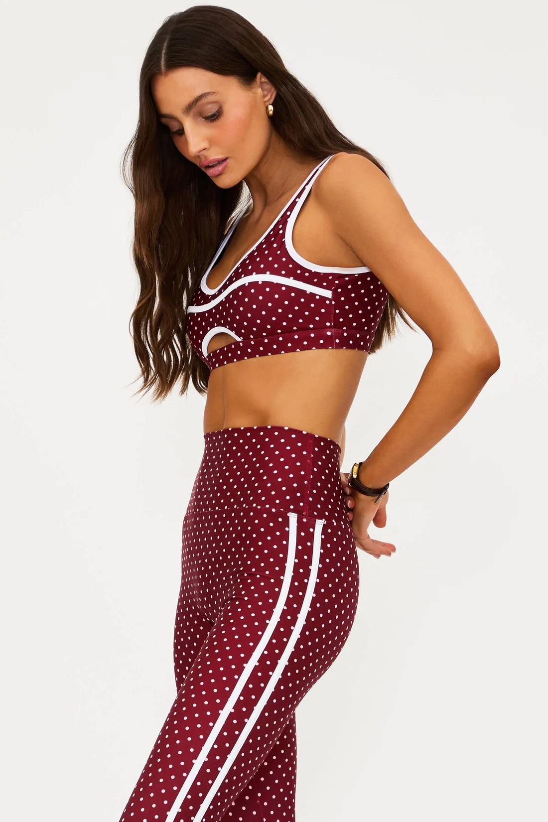 Moxie Top - Crimson Dot