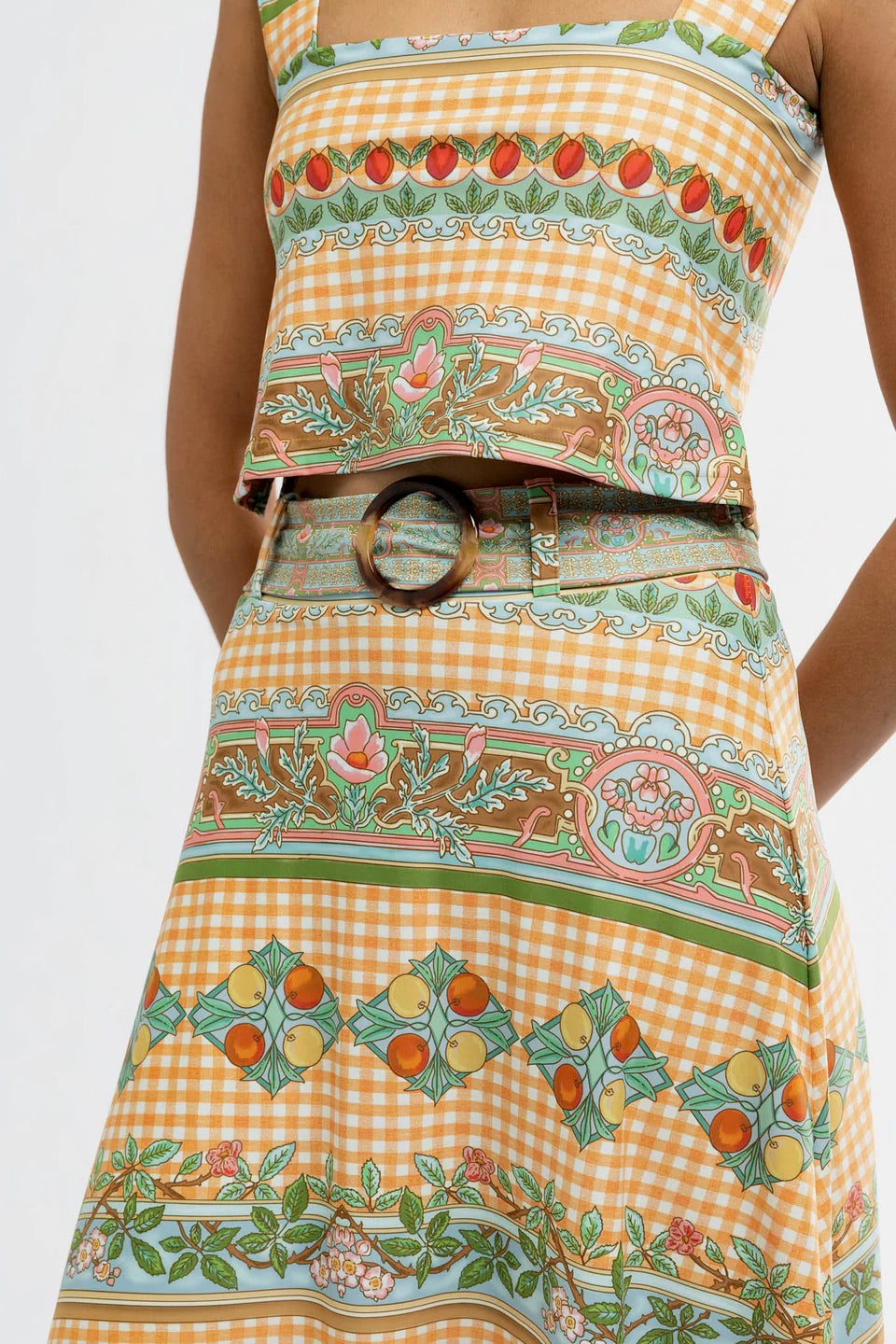 Bennett Skirt - Garden Gingham