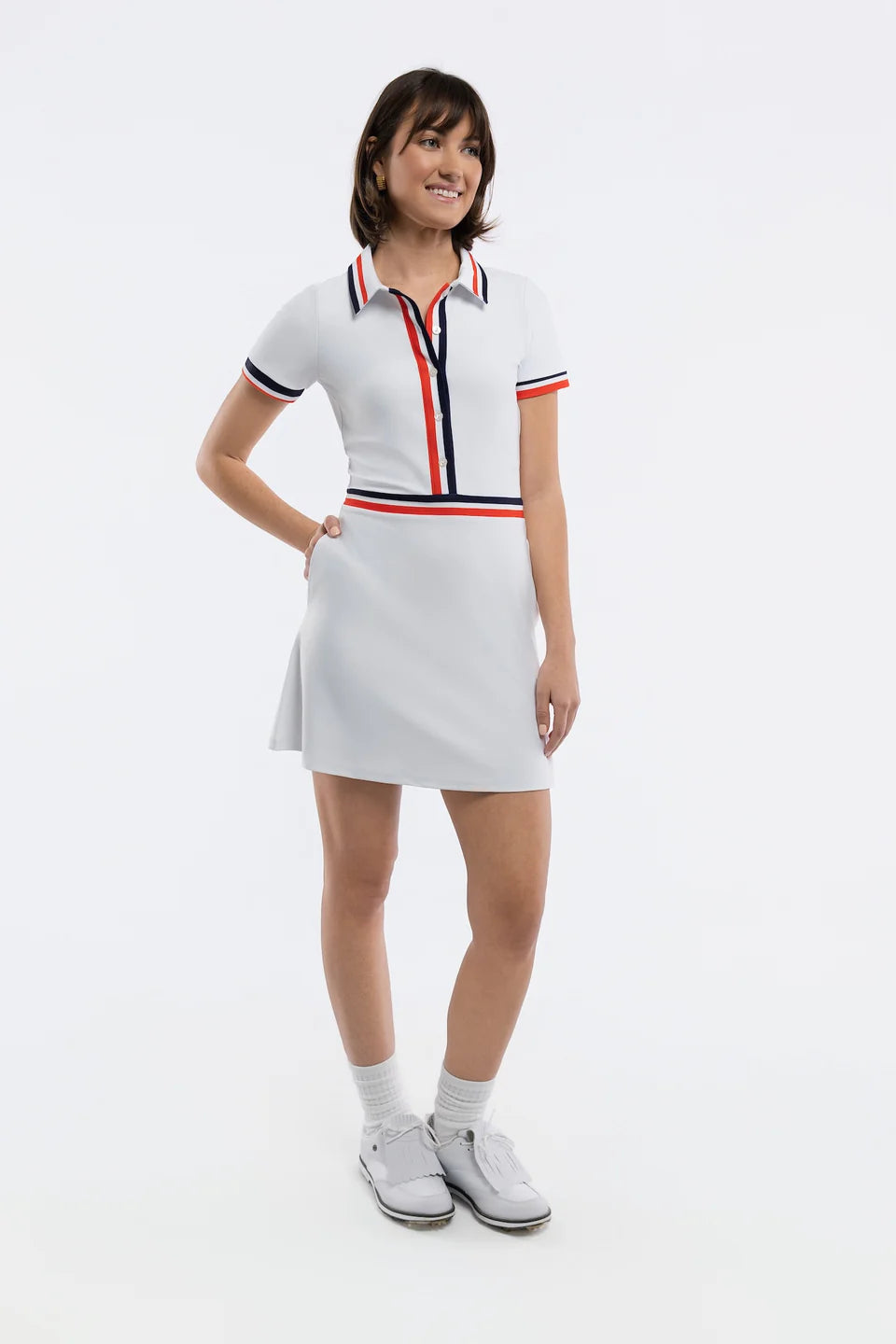 The Meritt Dress - White/TN