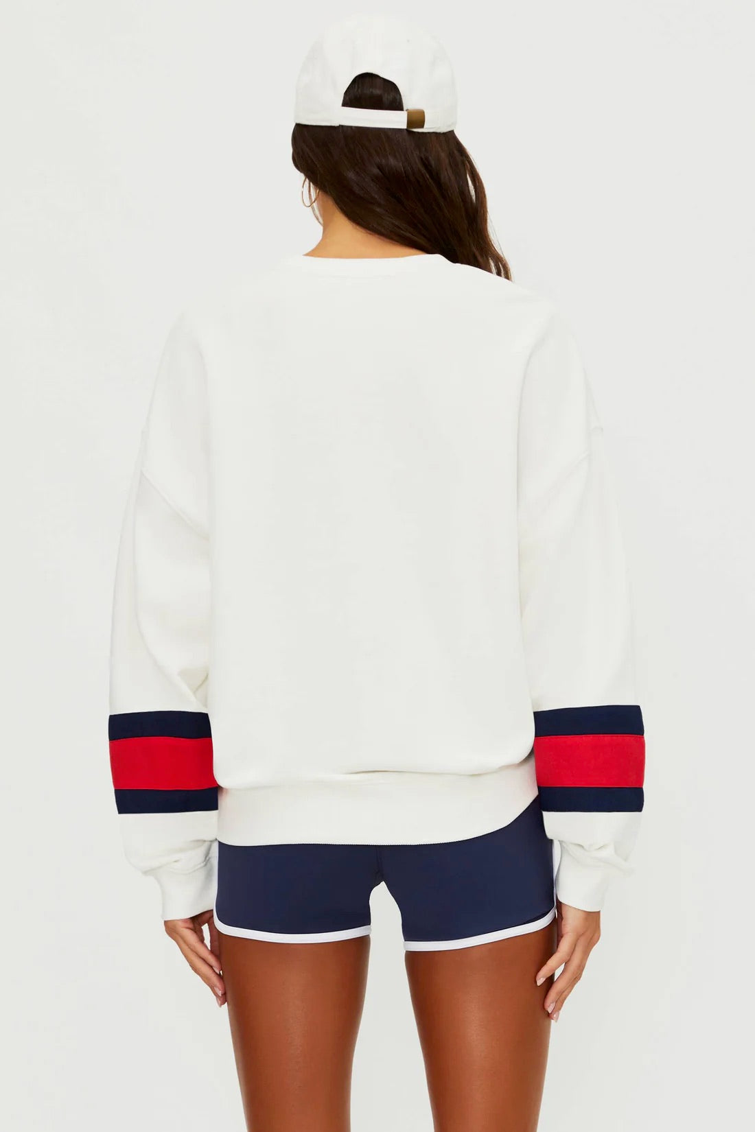 BeachRiot Devyn Oversized Sweatshirt in firework colorblock with bold, vibrant design and relaxed fit, styled for casual wear.