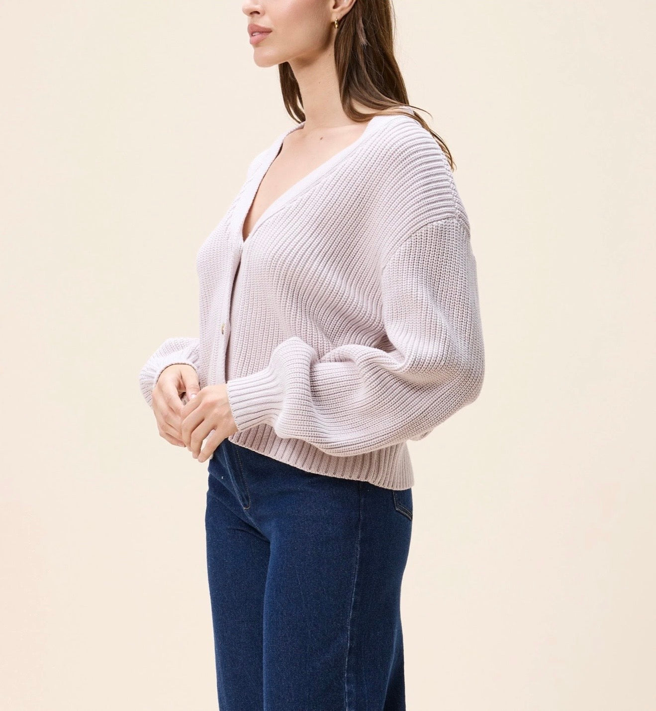 Addison Sweater Cardigan - Orchid Ice