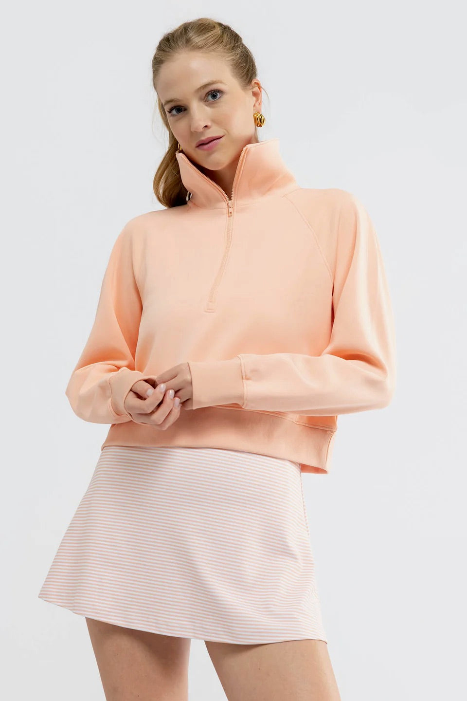 Nora Half Zip - Melon