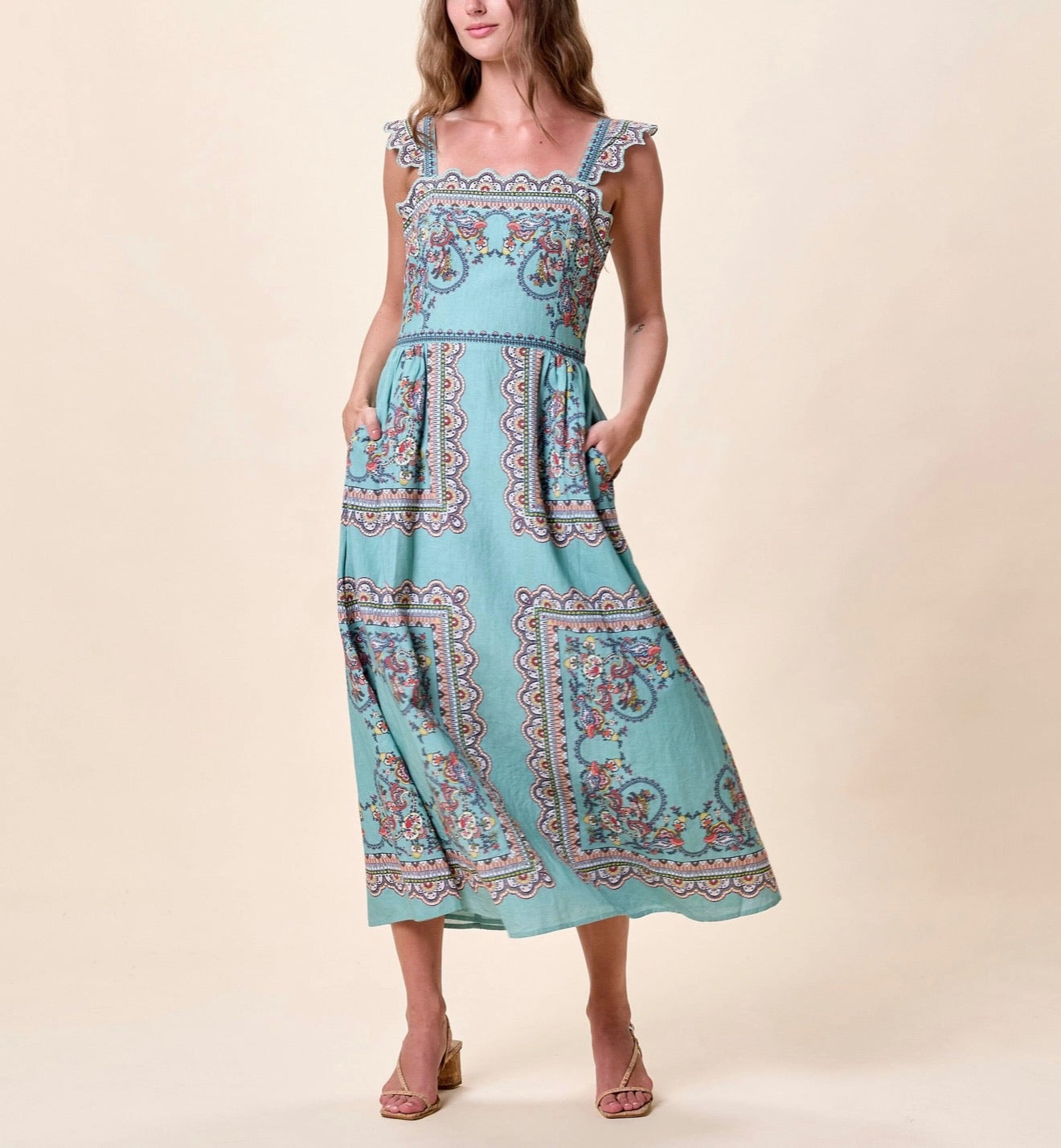 Veronique Ankle Dress - Bleura