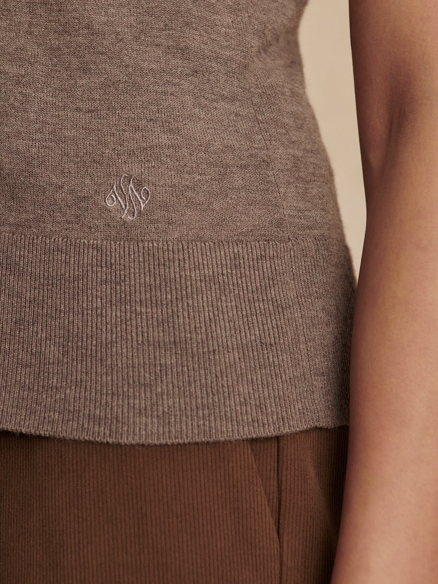 Neilsen Sleeveless Knit Top - Cinder Marl