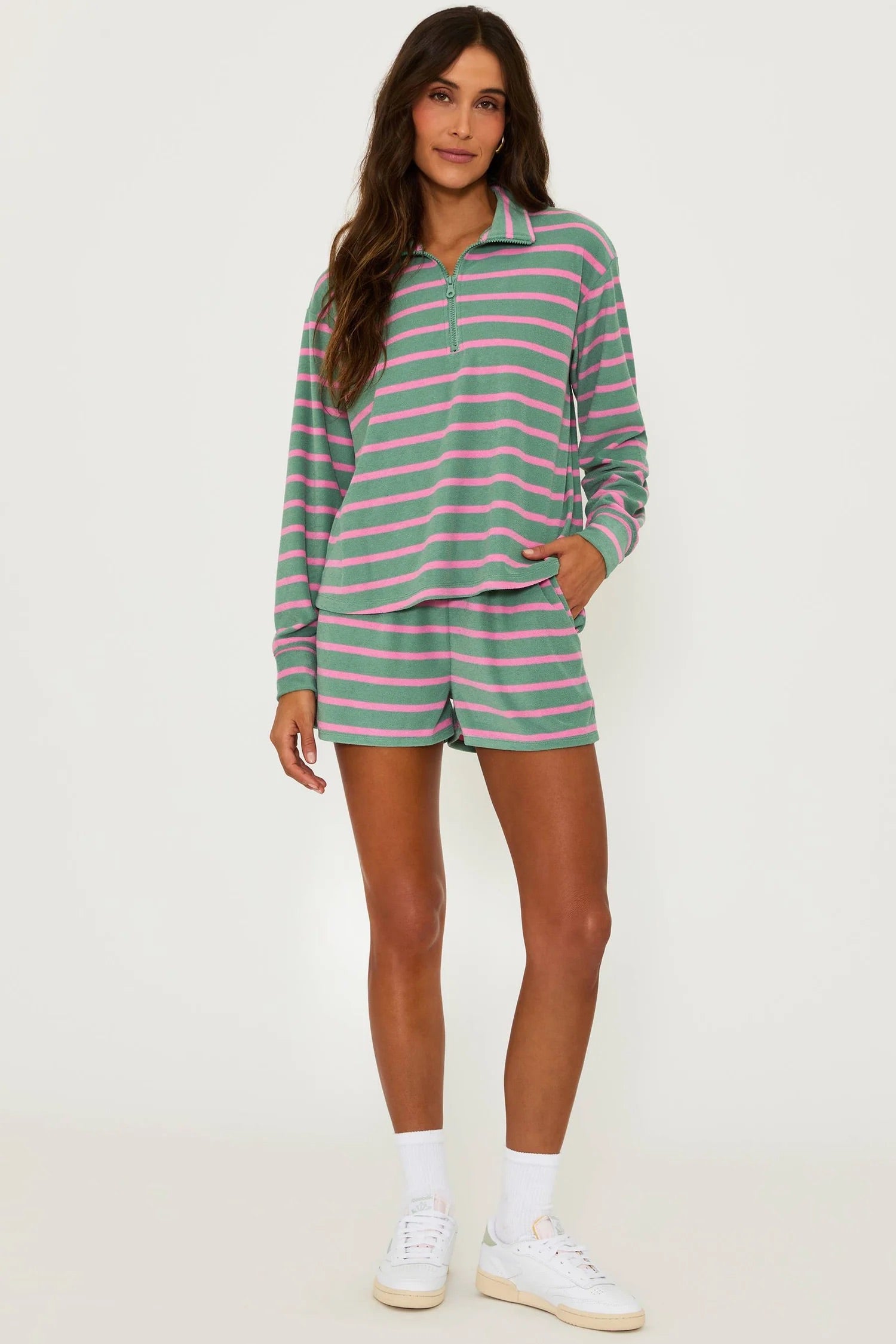 Rayah Short Sage Bloom Stripe