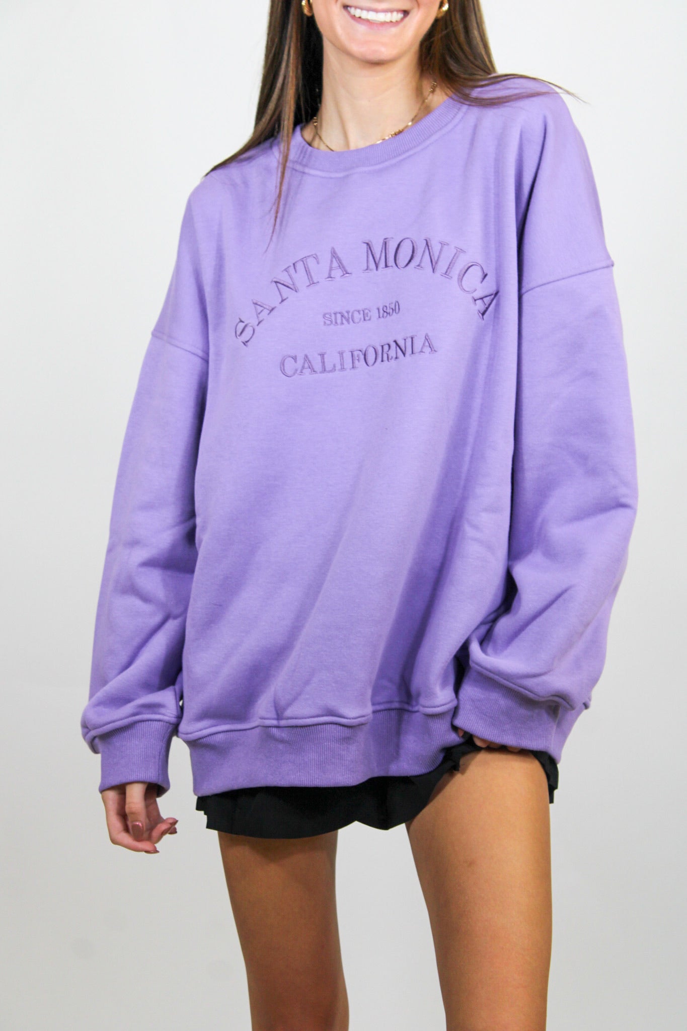 Purple Santa Monica Crewneck