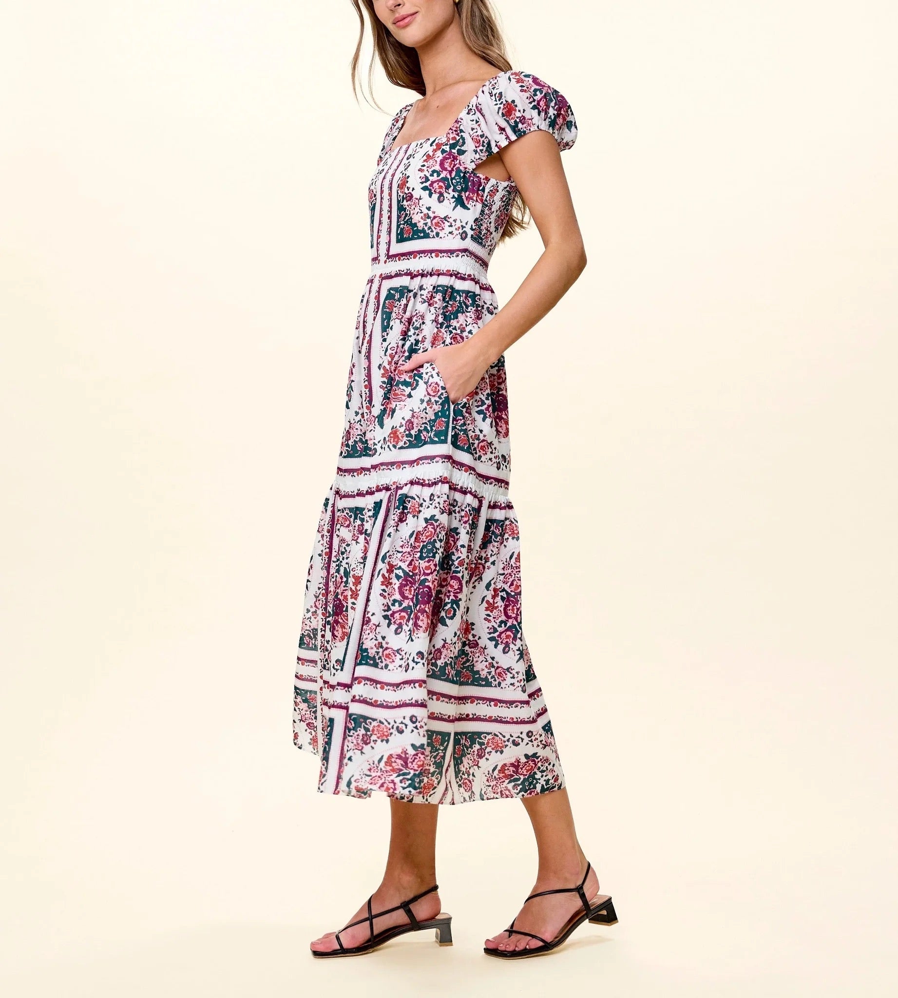 Anne Midi Dress - Carmella