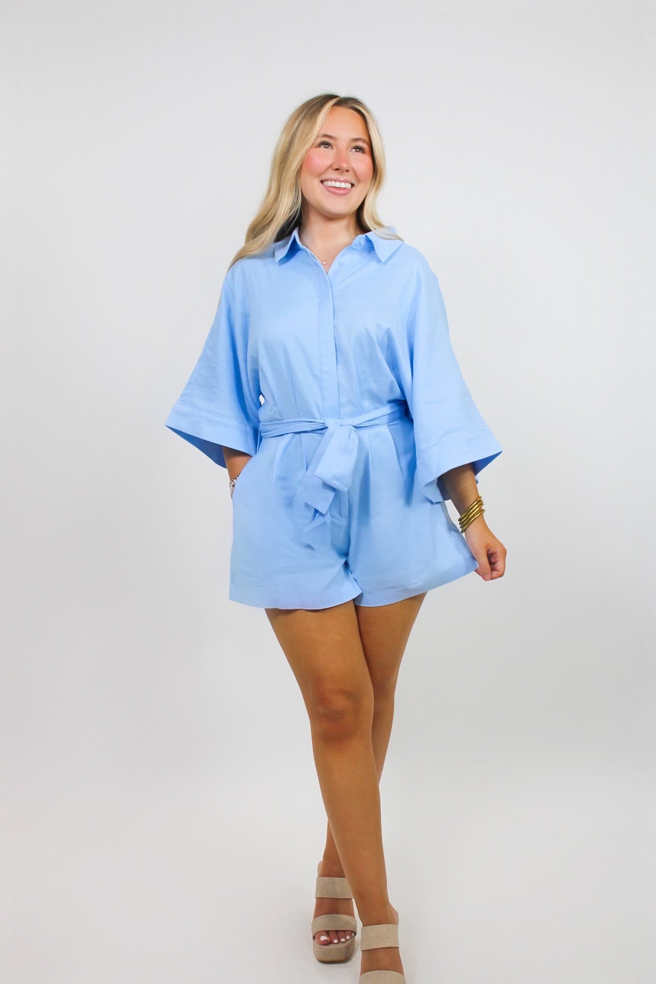 Blue Bliss Romper