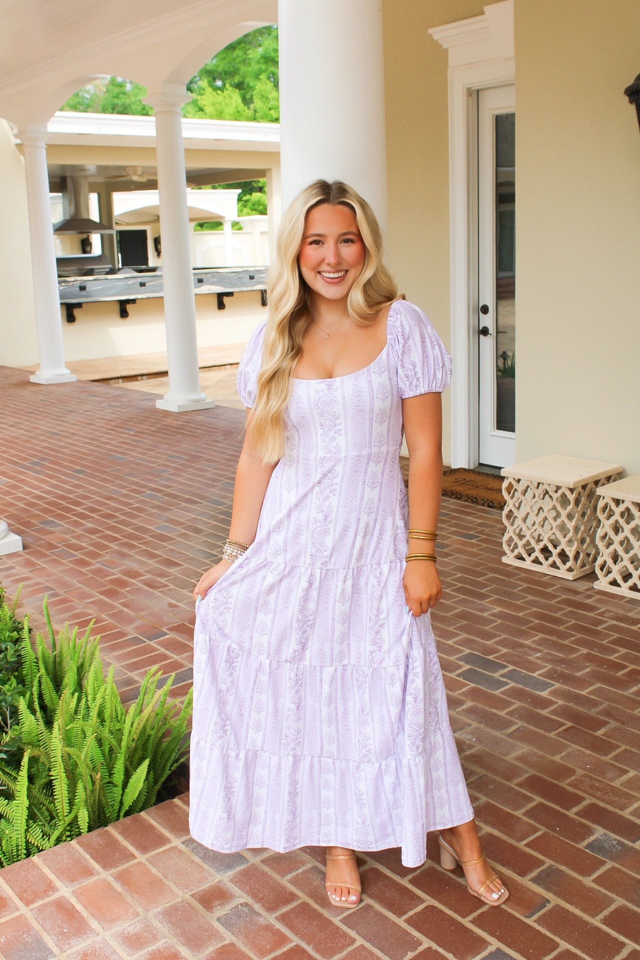 Heidi Lavendar Haze Maxi Dress