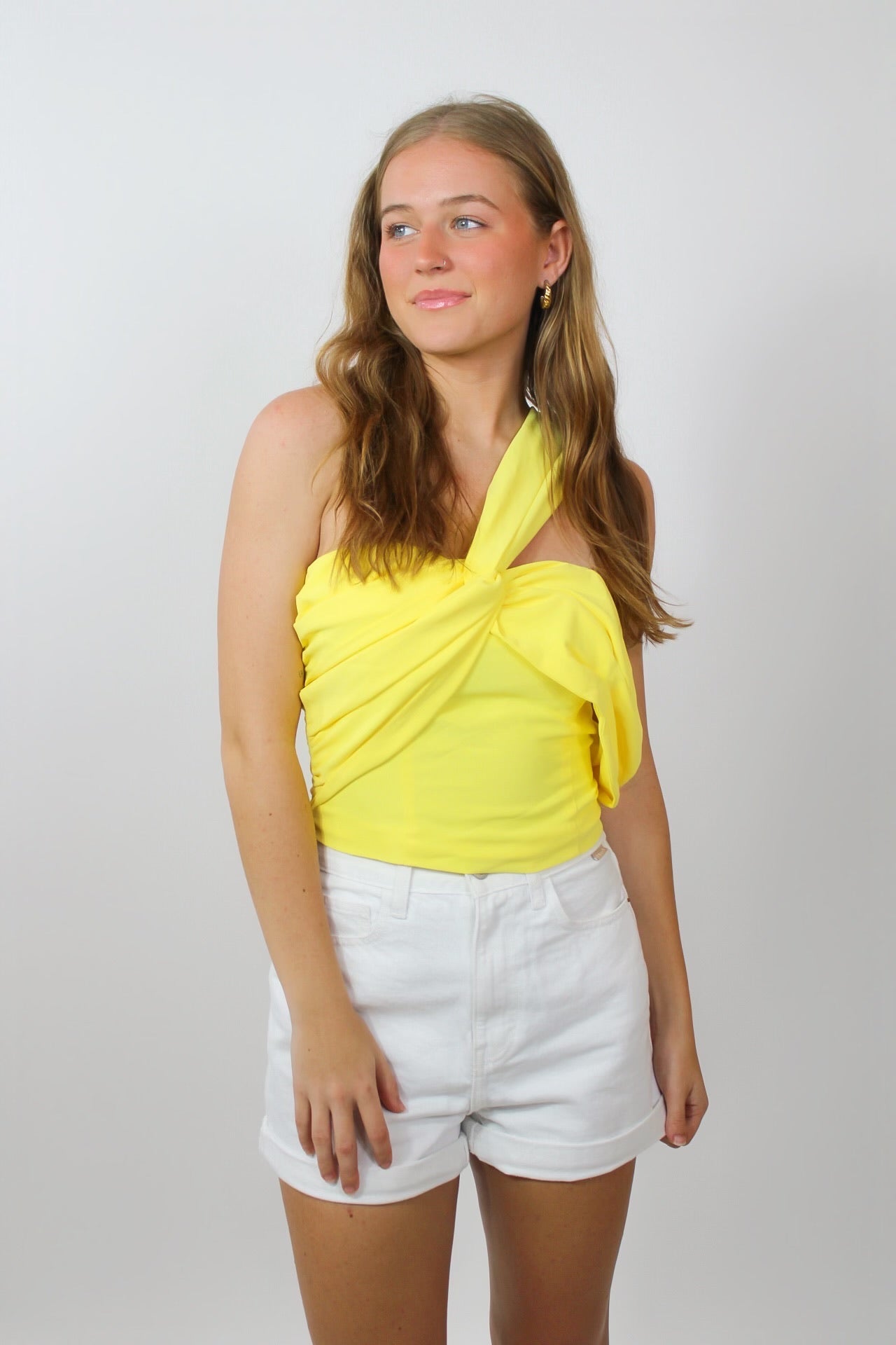 Seashell One Shoulder Top