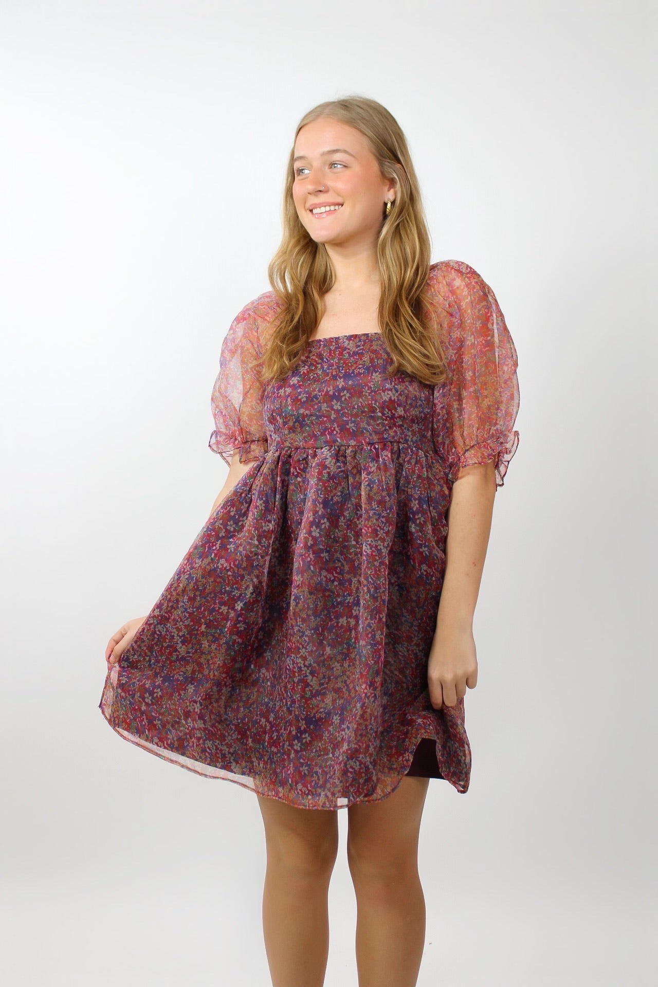 Flower Fields Babydoll Dress