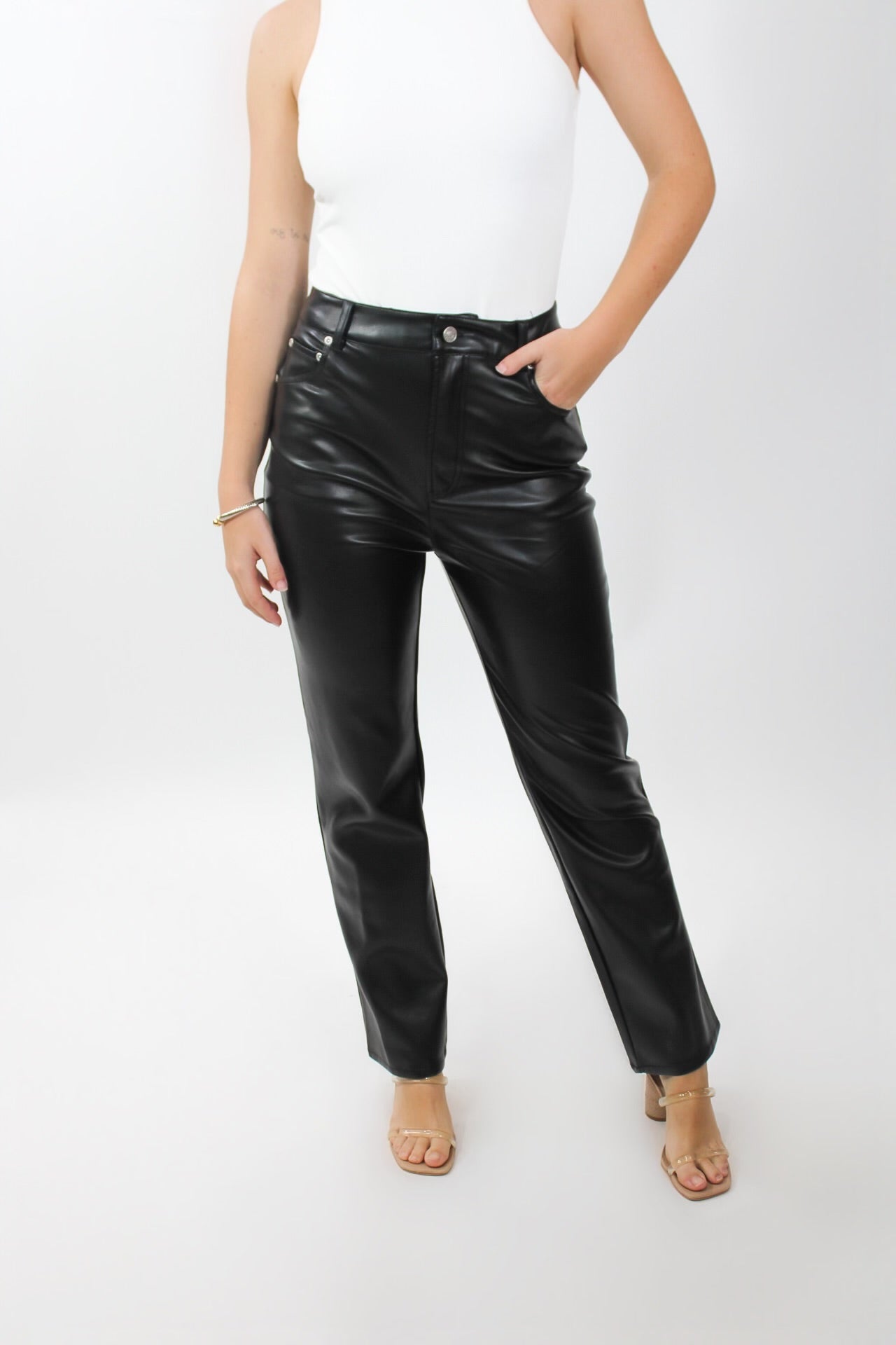 Licorice Leather Pants