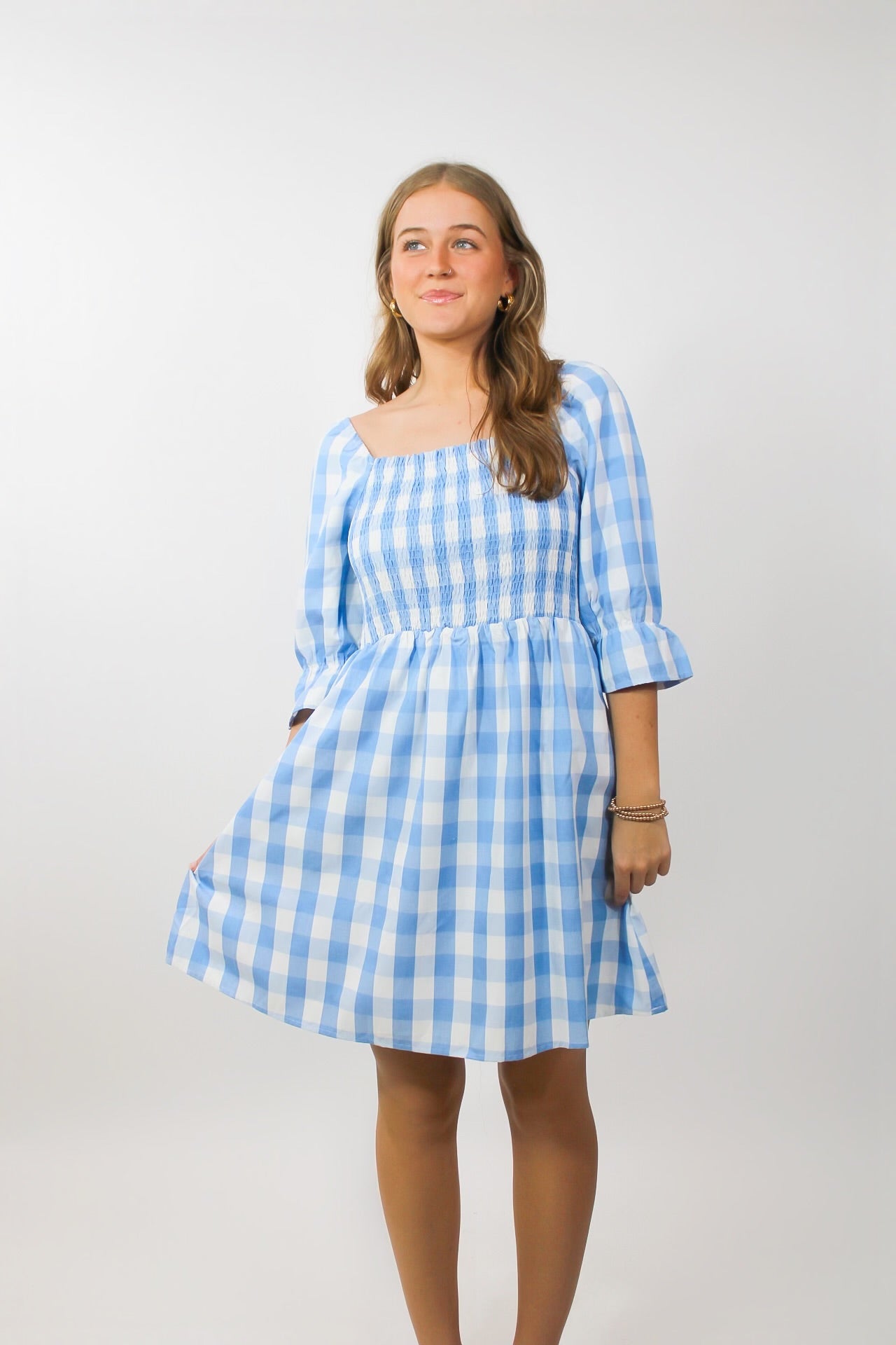 Skies Are Blue Babydoll Dress