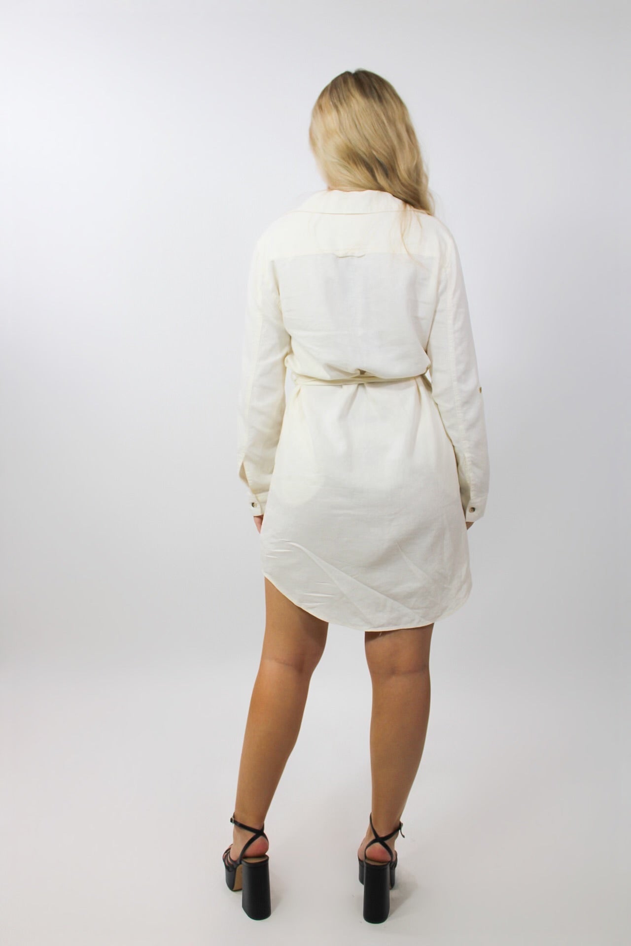 Buttoned Up Dress - Ivory