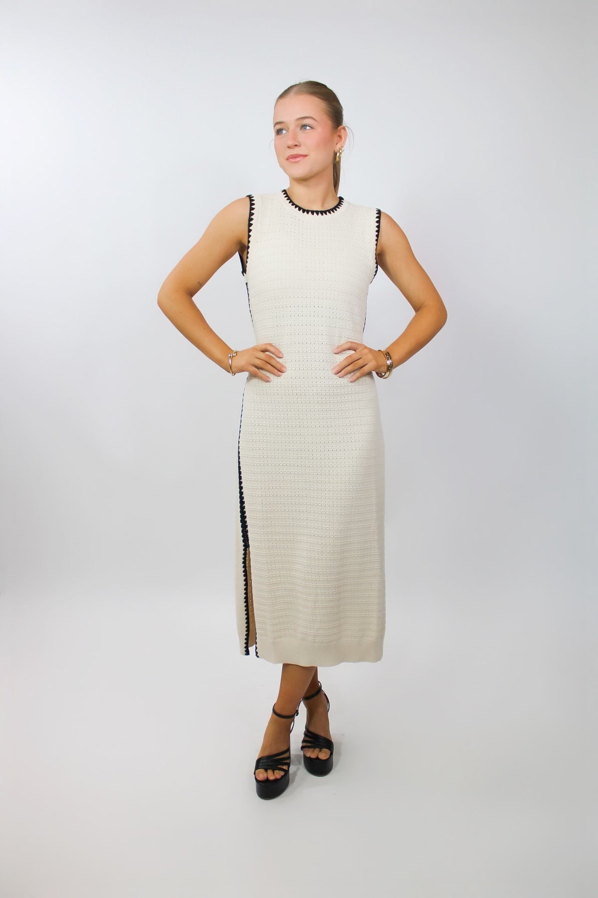 varley dwight tank midi dress Knit Cut for a modern CLOTHING SIZES:M content_SizeGuide:womens Easter Dress Collection –