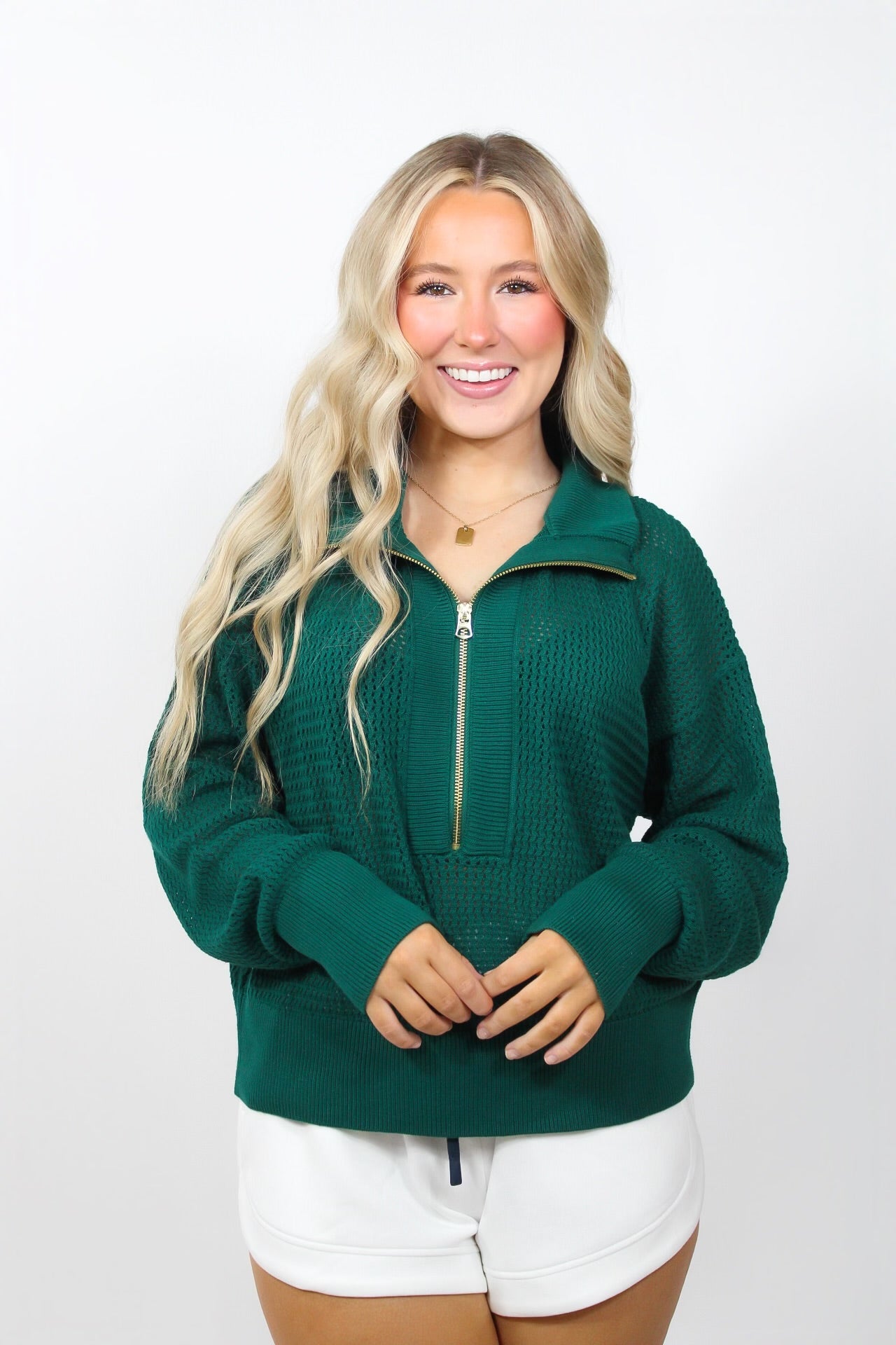 Aurora Half Zip Knit