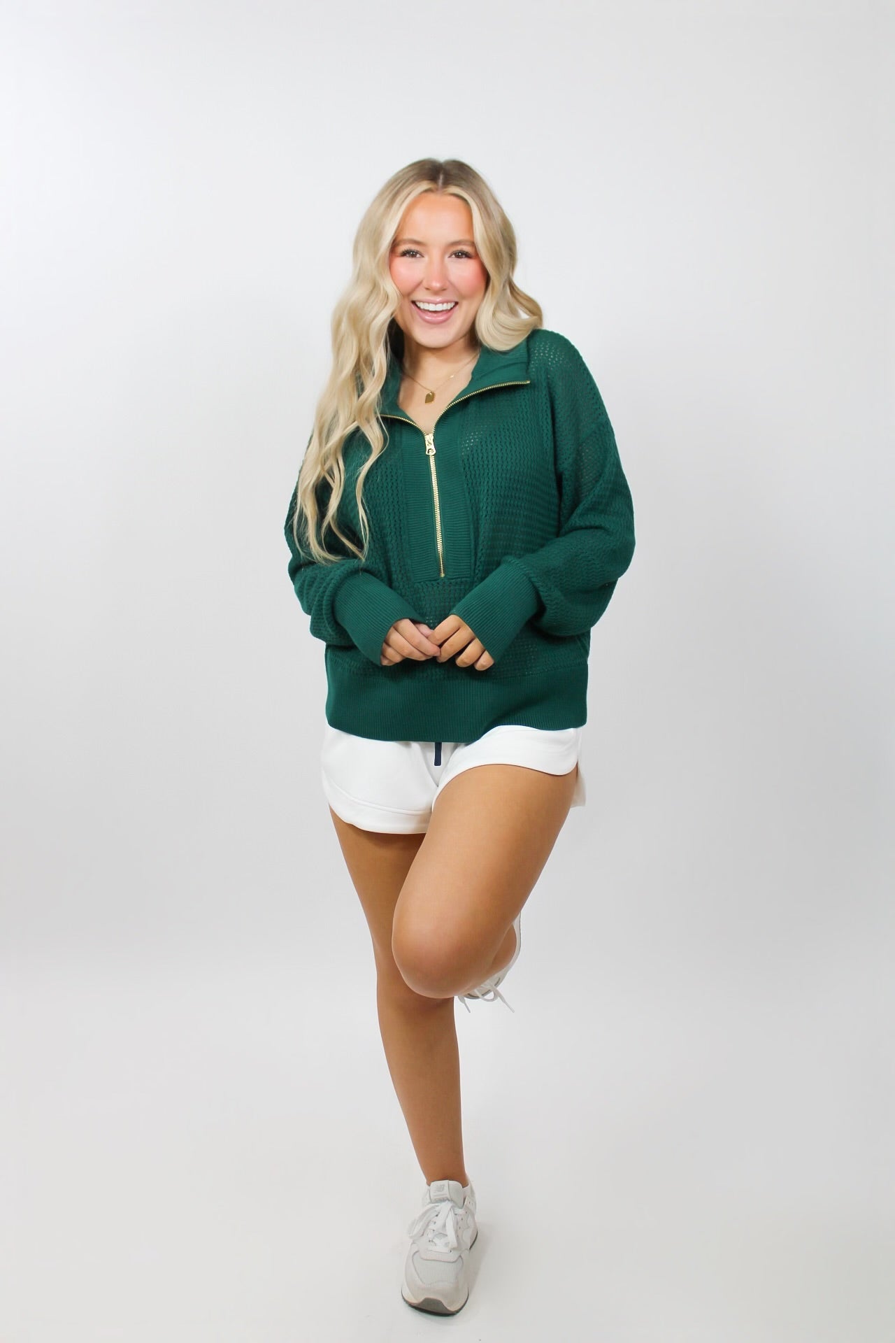 Aurora Half Zip Knit